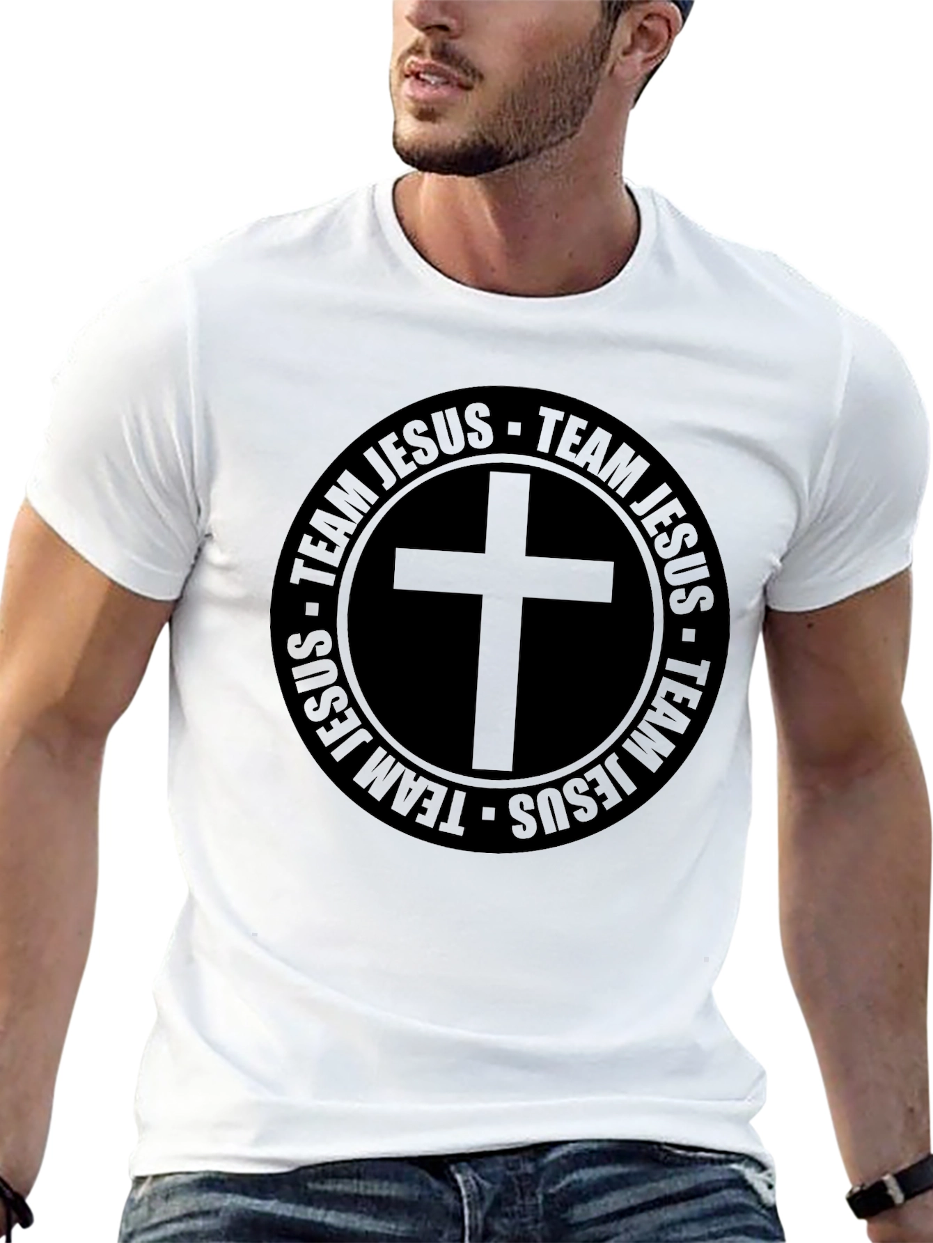 Team Jesus T-Shirt - Black Christian Tee