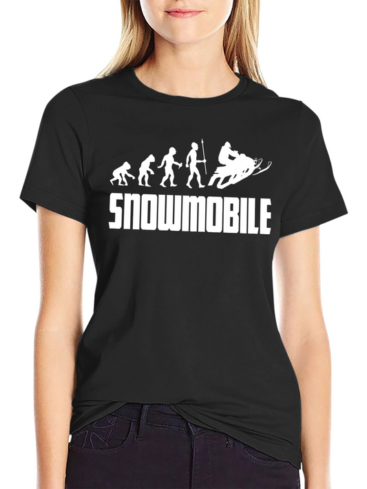 Snowmobile Evolution Graphic T-Shirt