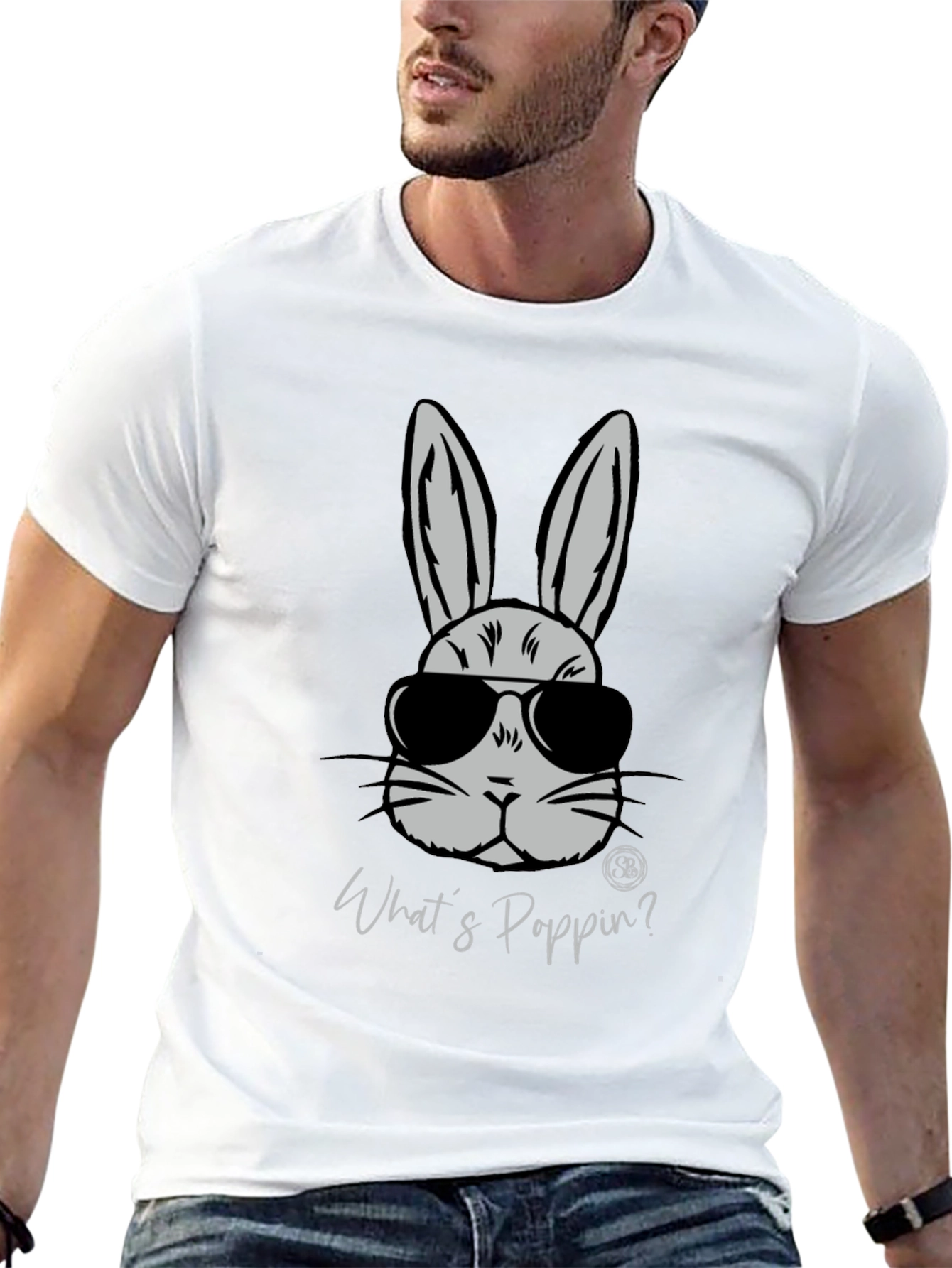 Cool Bunny Graphic T-Shirt