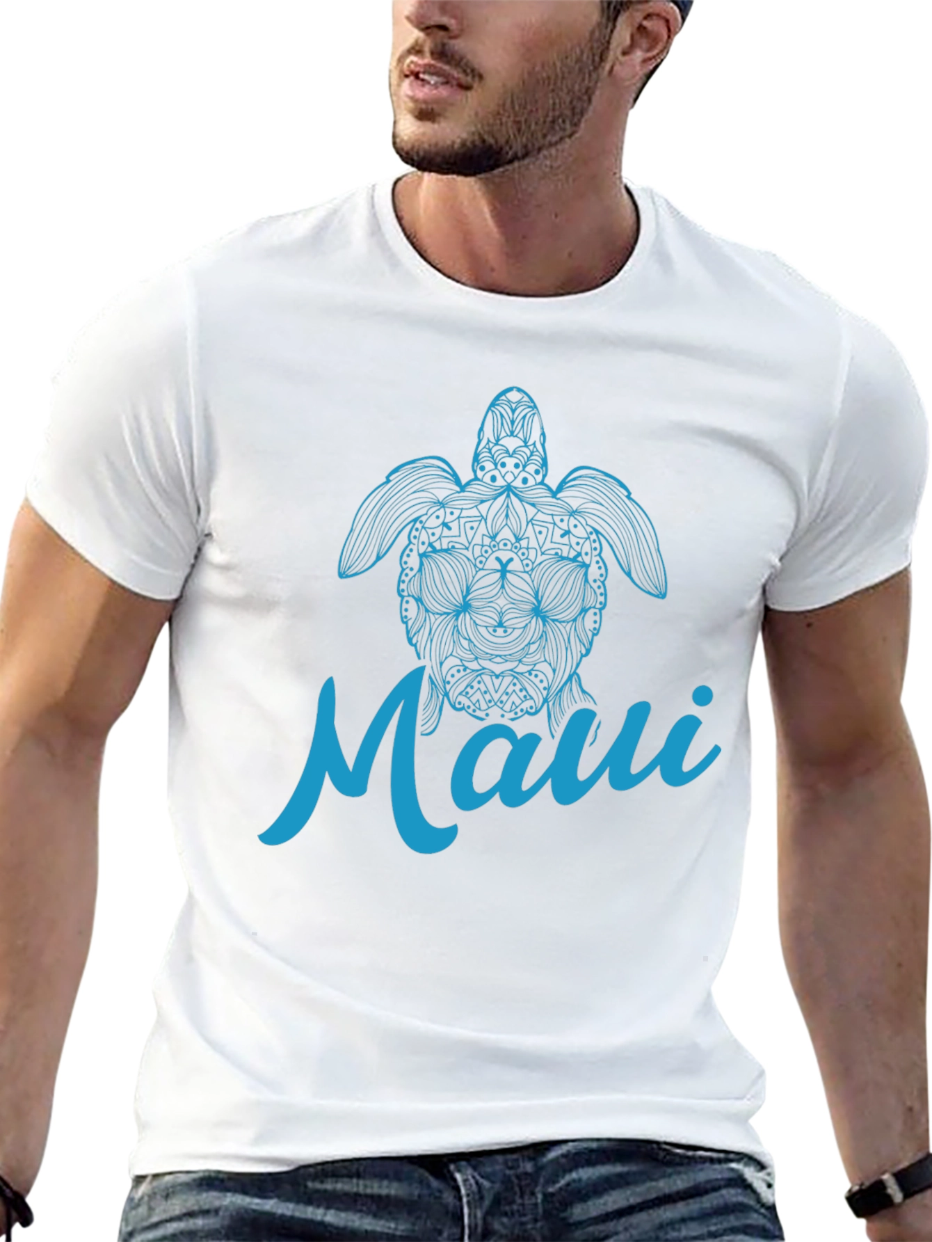 Maui Turtle Graphic T-Shirt - Casual Comfort