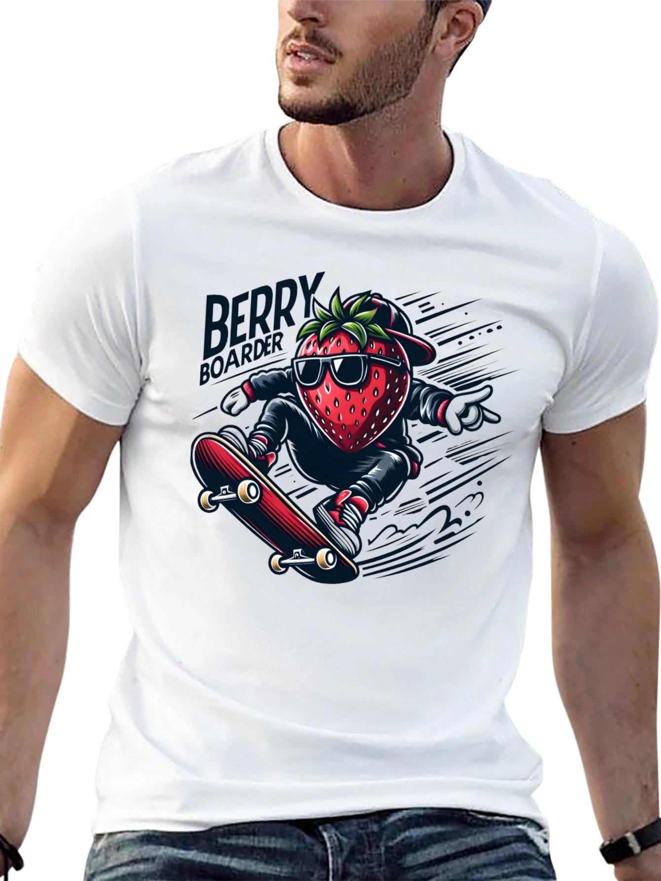 Strawberry Skateboarder T-Shirt