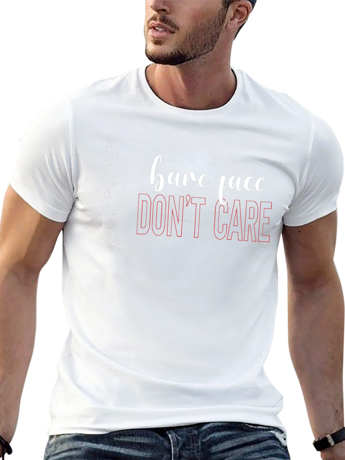 Bare Face Dont Care Graphic Tee
