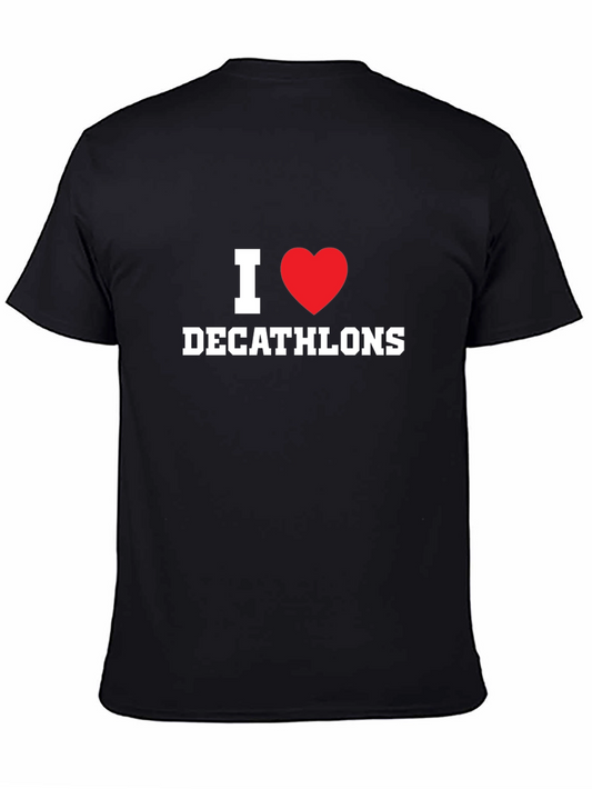 I Heart Decathlons Black T-Shirt