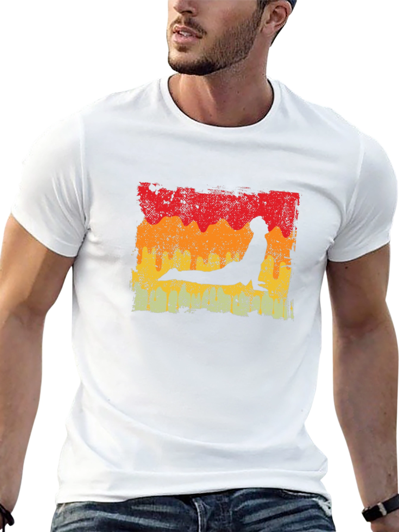 Retro Yoga Pose T-Shirt