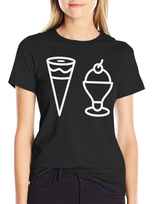 Ice Cream Graphic Tee - Black Unisex T-Shirt