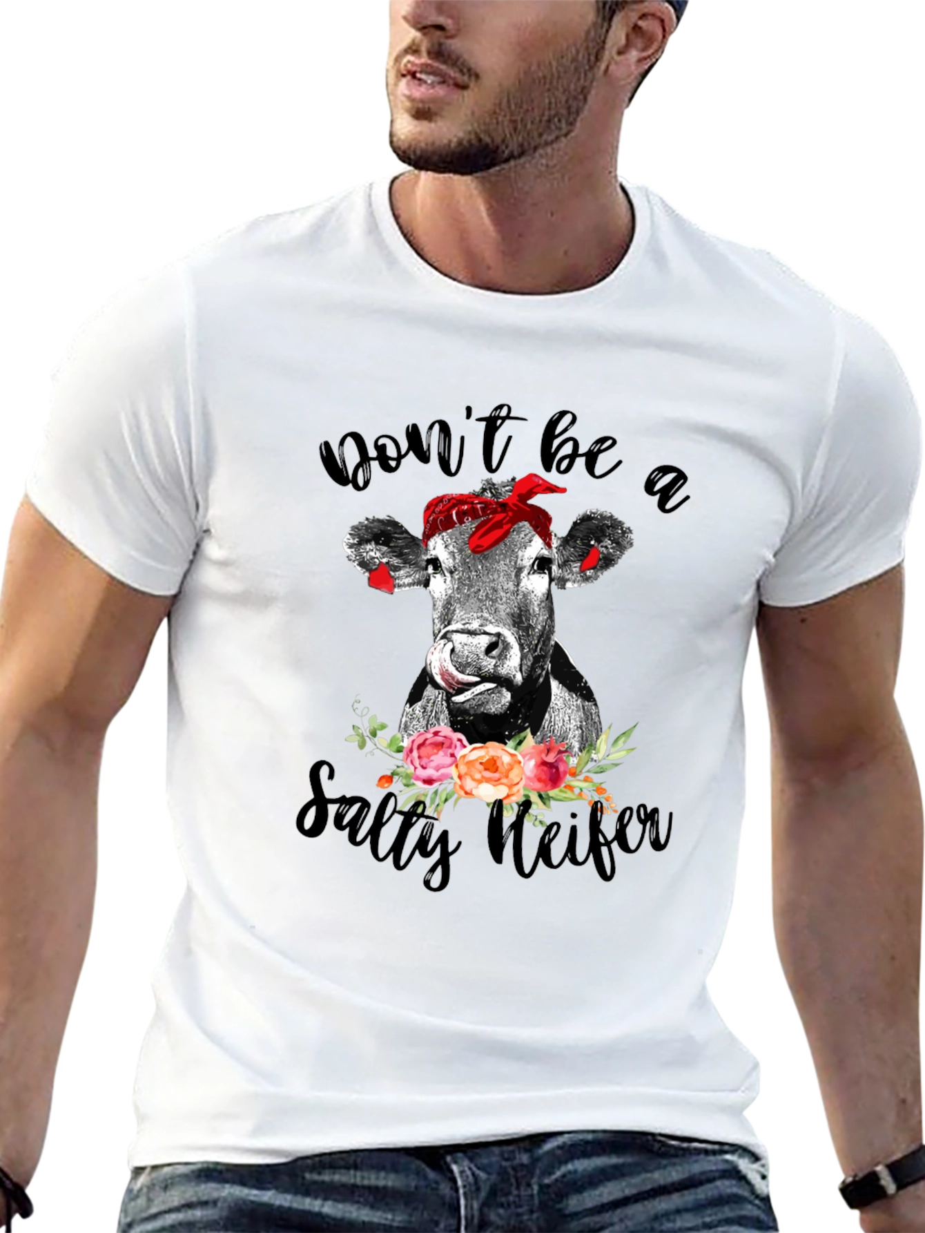 Salty Heifer Graphic Tee - Cow Lover T-Shirt