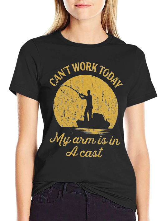 Funny Fishing T-Shirt - Cant Work Today