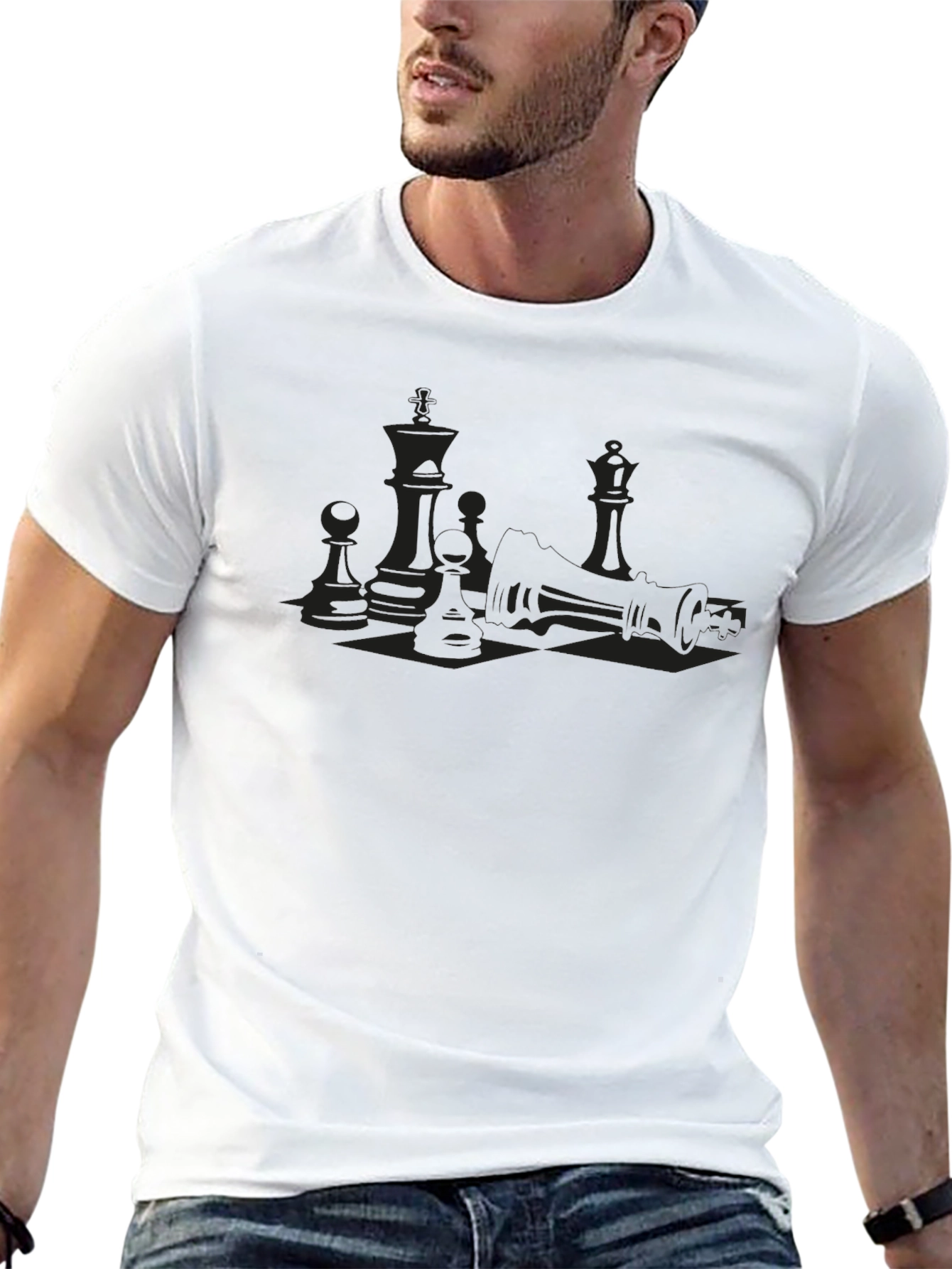 Chess Game T-Shirt - Strategic Style