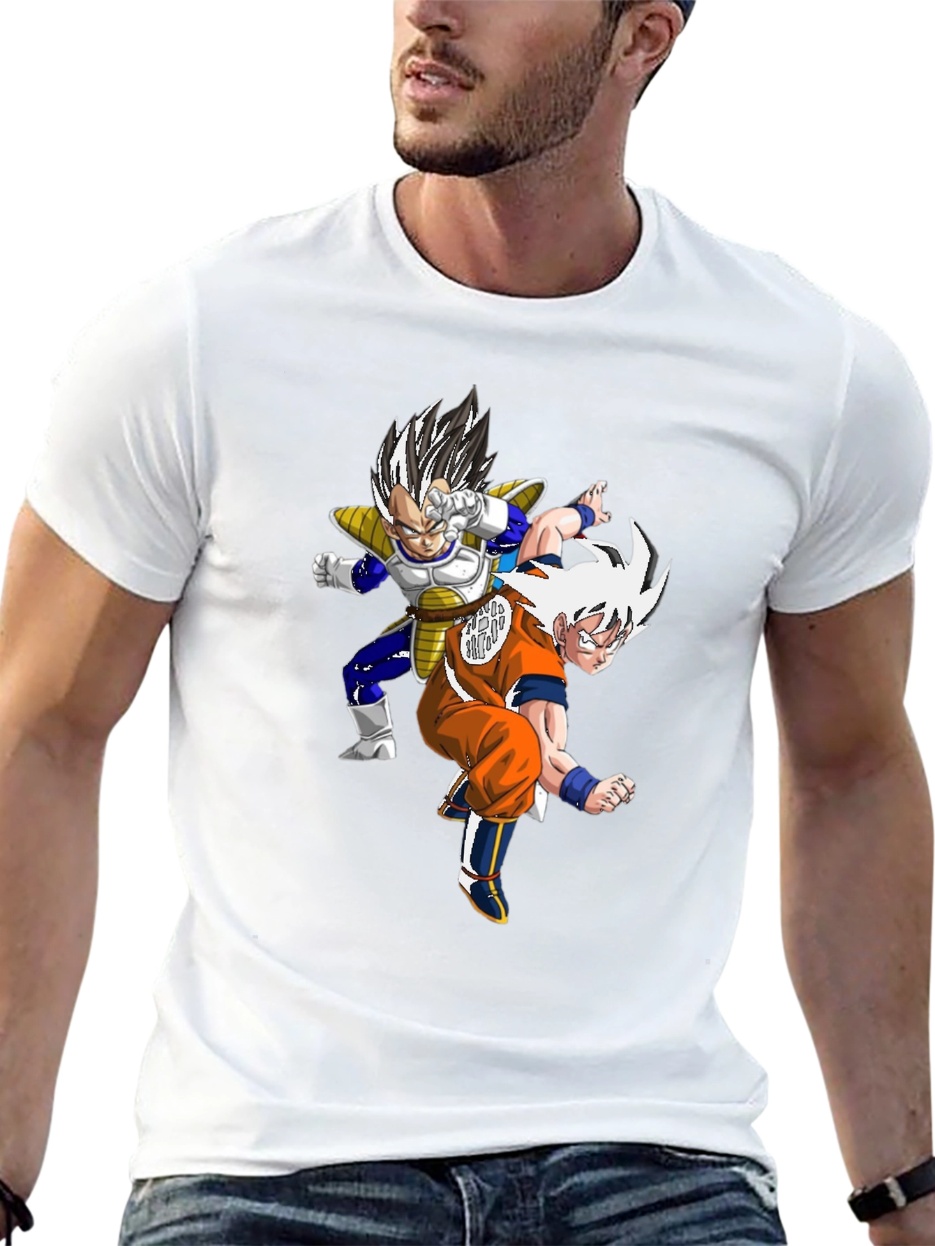 Dragon Ball Z Graphic Tee - Black Cotton Blend