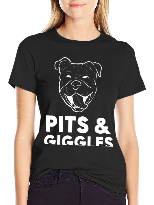 Pits & Giggles Graphic Tee - Black