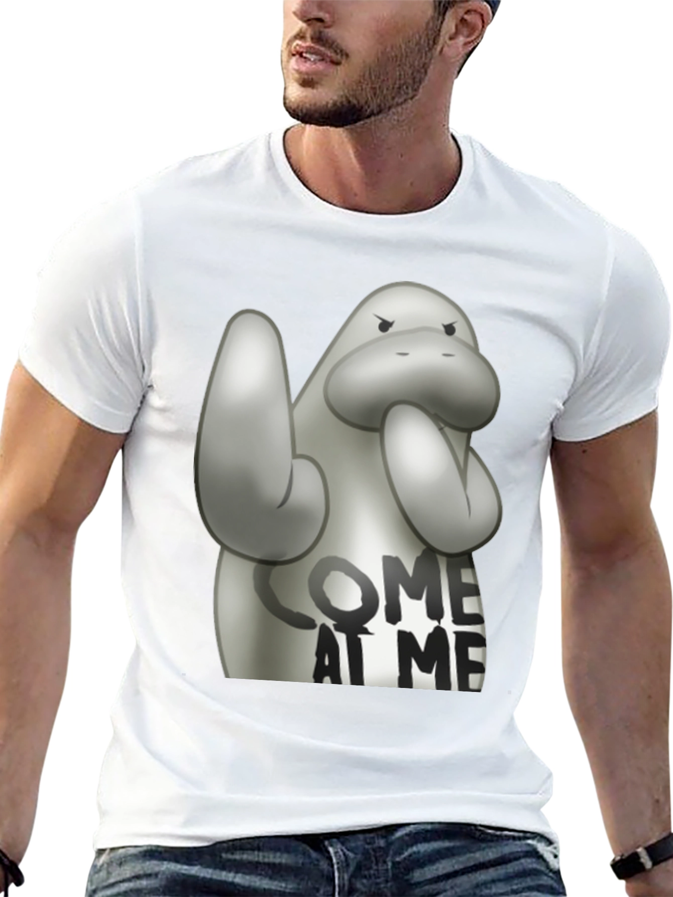Come at Me Manatee T-Shirt - Funny Animal Tee