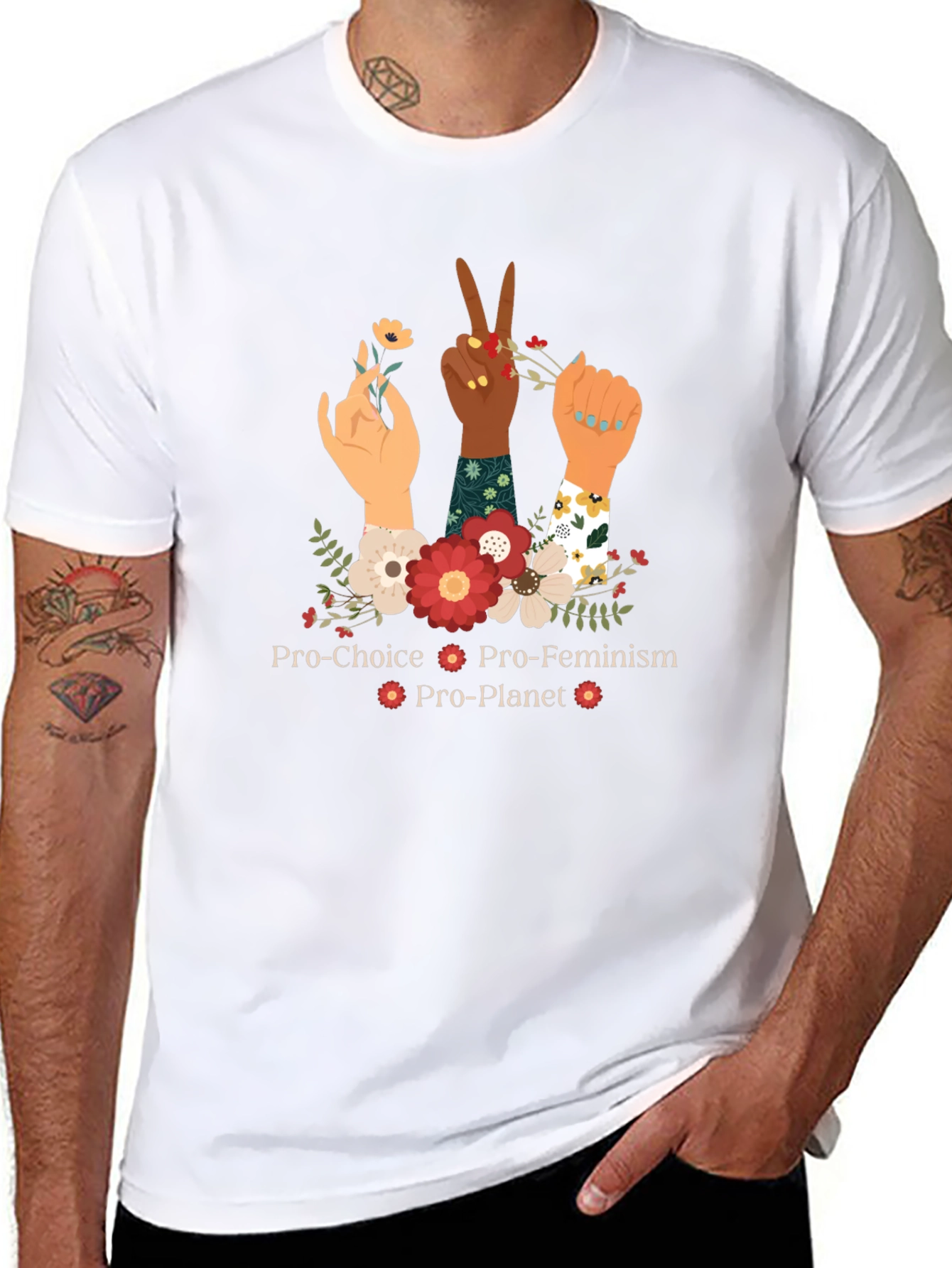 Pro-Choice Feminist Planet Graphic Tee