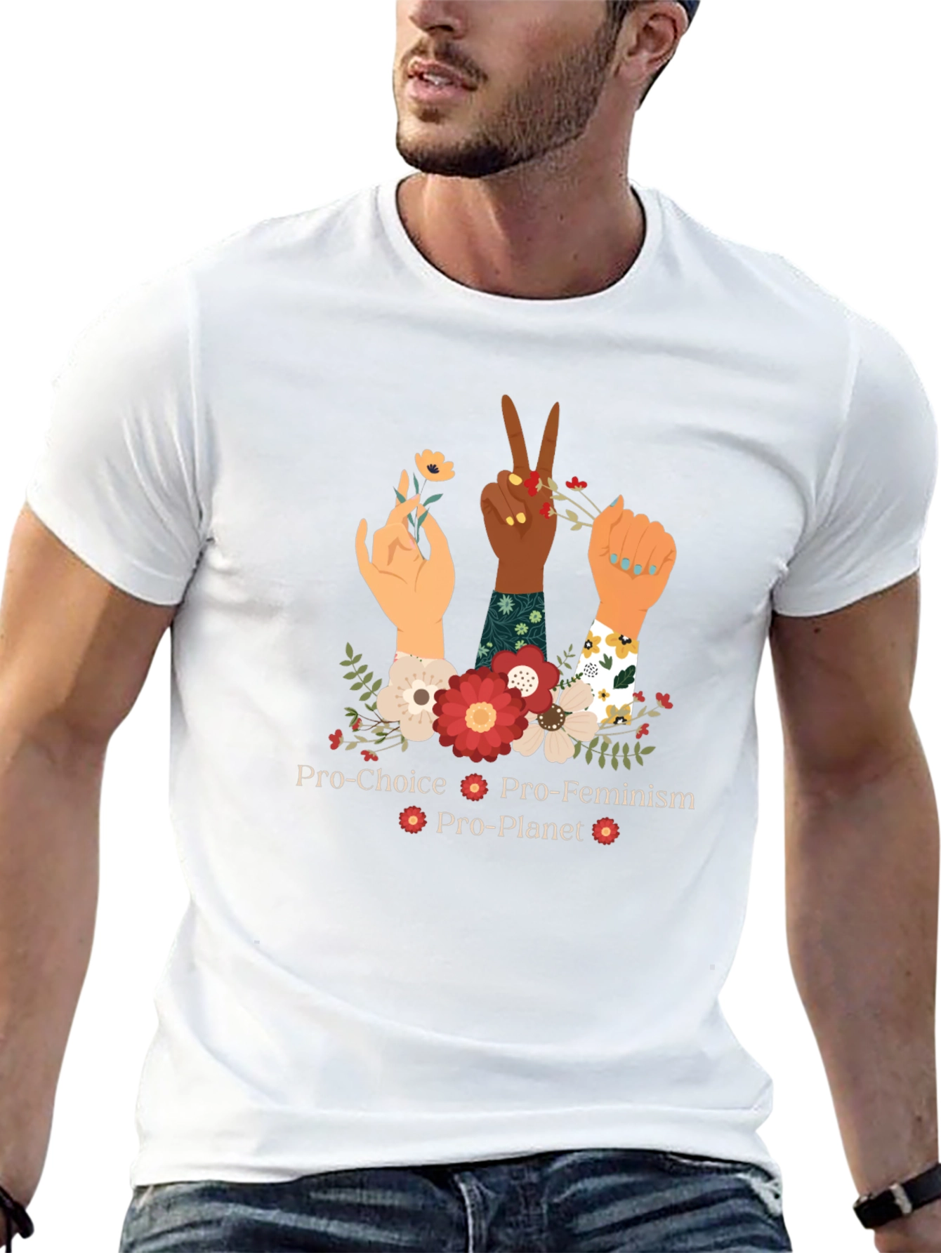 Pro-Choice Feminist Planet Graphic Tee