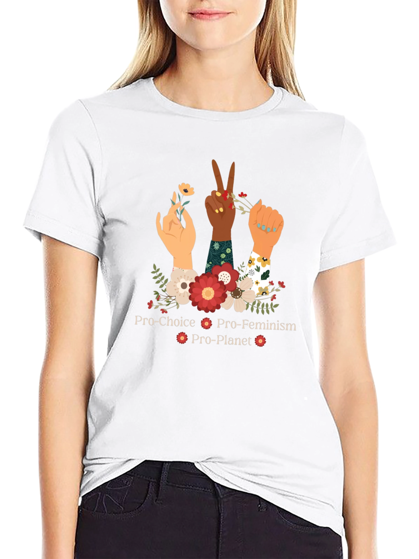 Pro-Choice Feminist Planet Graphic Tee