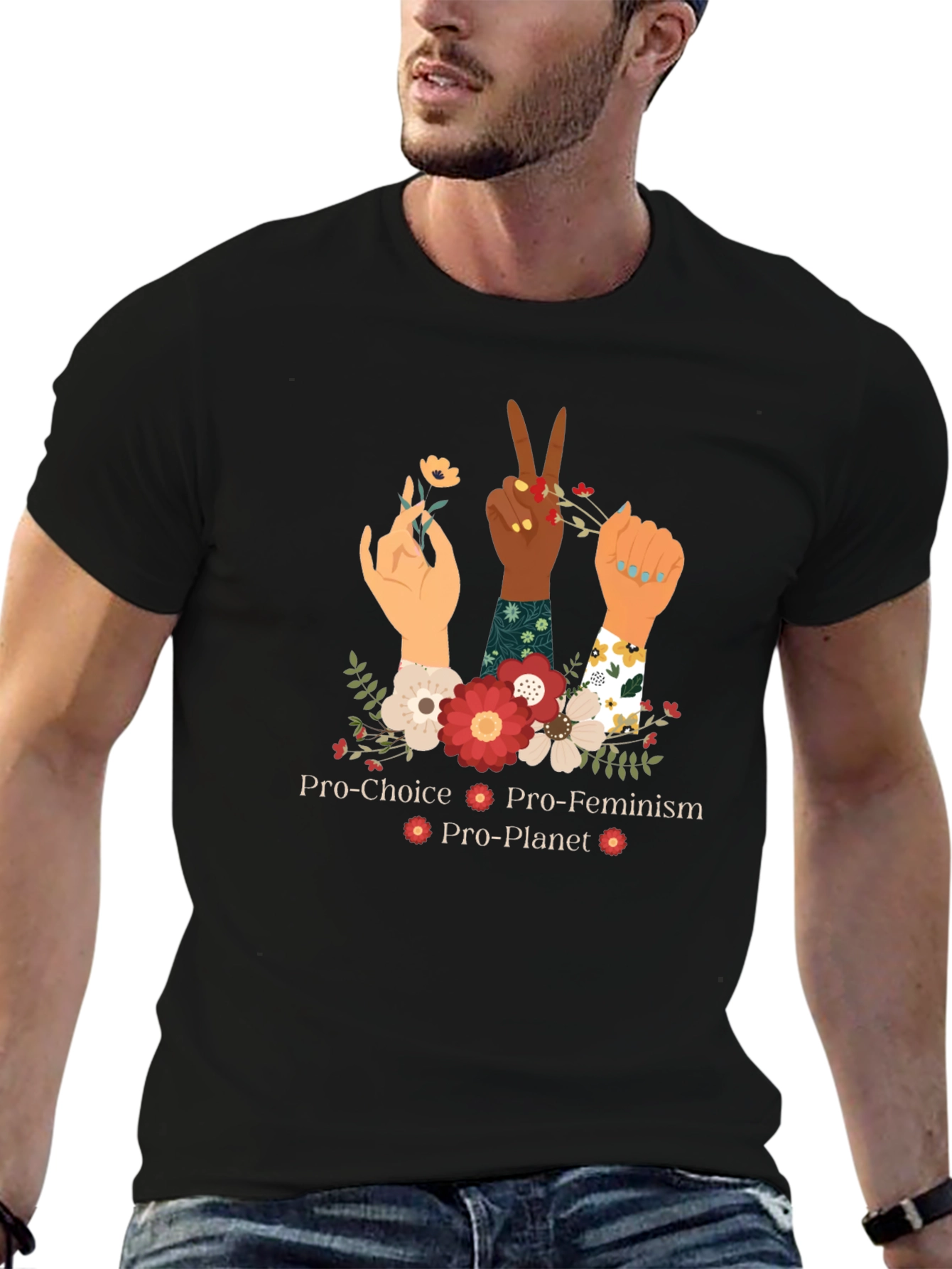 Pro-Choice Feminist Planet Graphic Tee