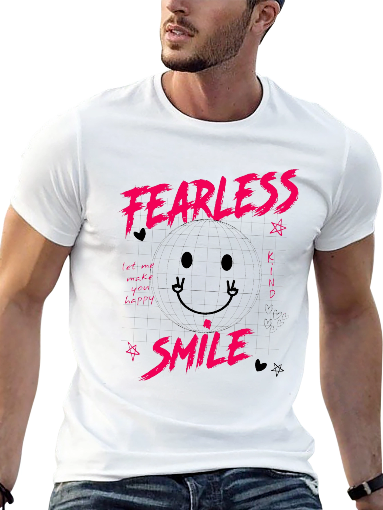 Fearless Smile Graphic T-Shirt