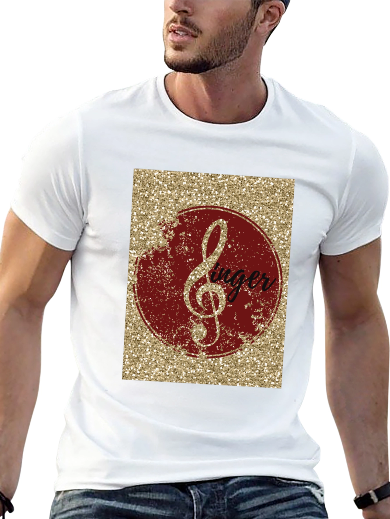 Singer Treble Clef Graphic Tee - Black