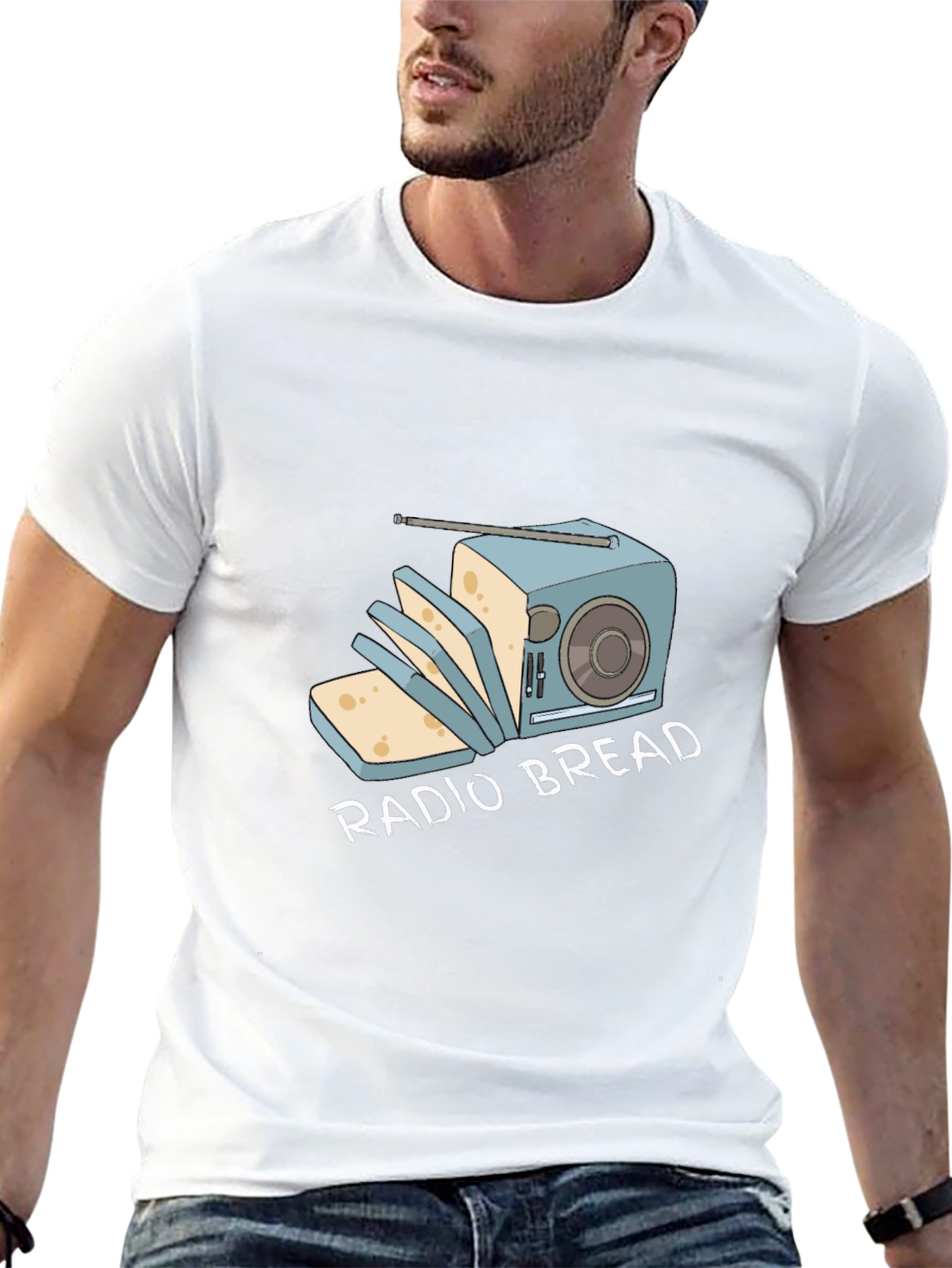 Radio Bread Funny Graphic T-Shirt