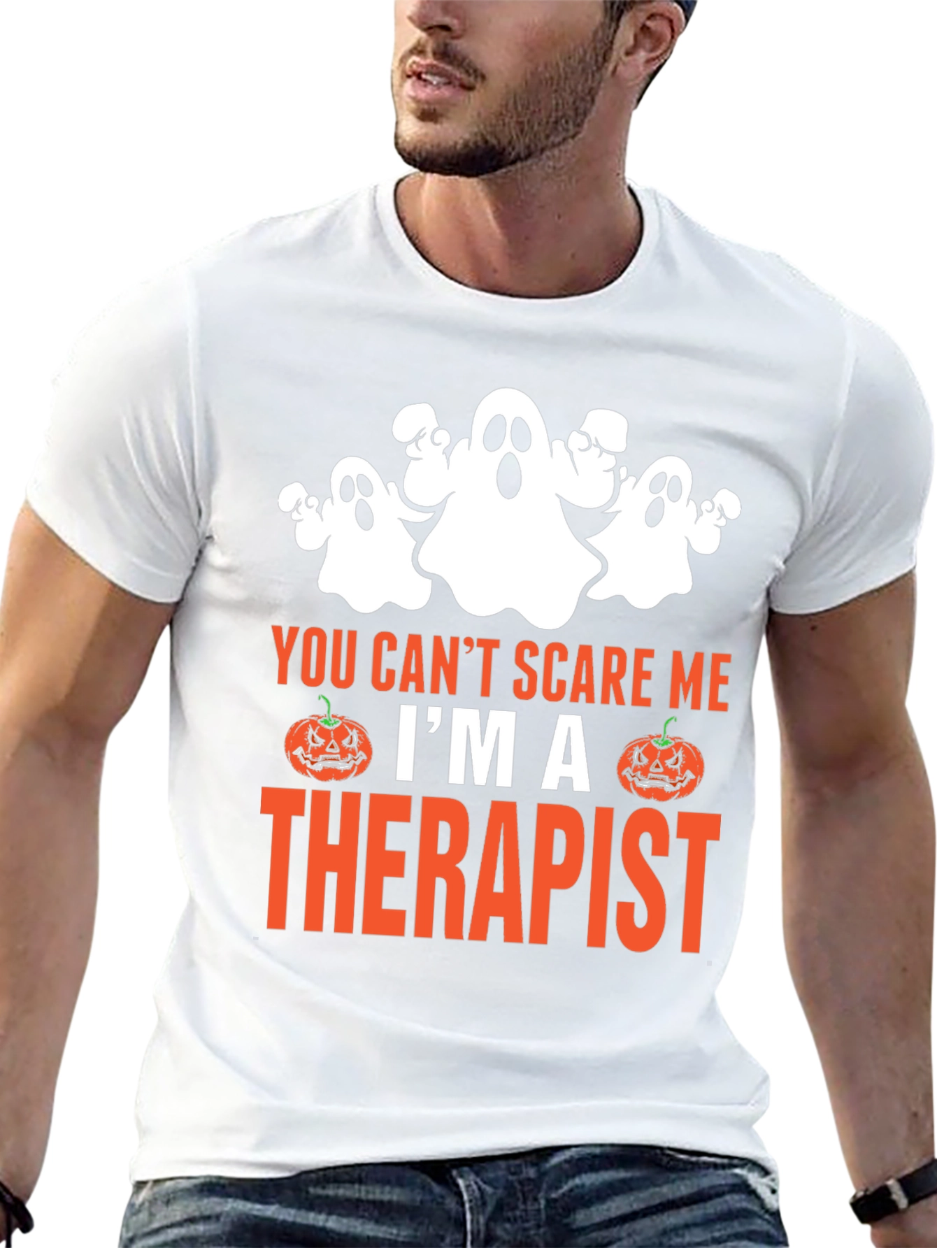 Therapist Halloween T-Shirt Funny Ghost Tee