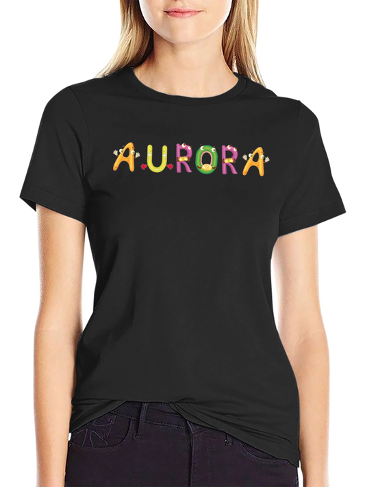 Aurora Graphic Tee - Fun Colorful Design