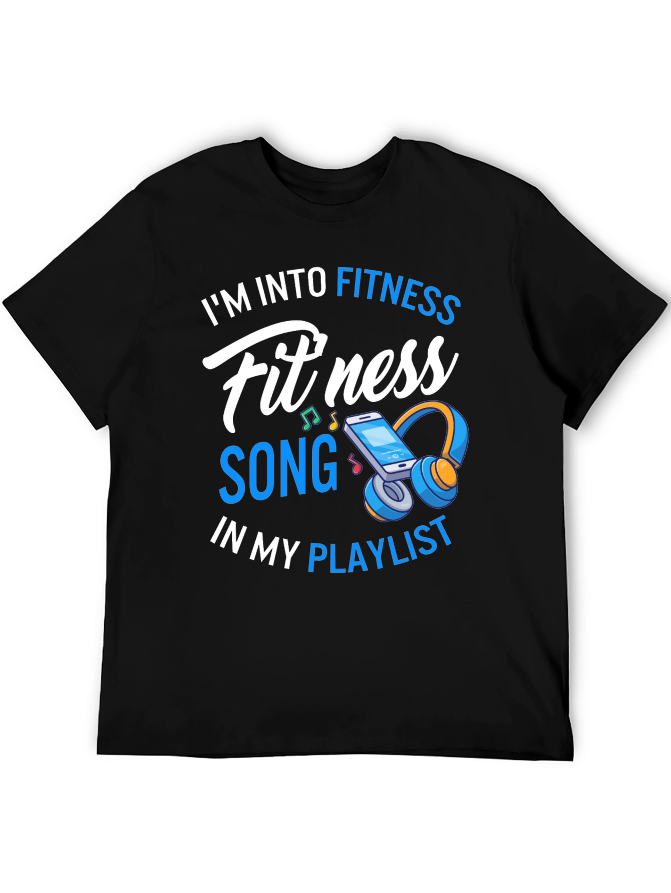 Fitness Song Playlist Graphic T-Shirt