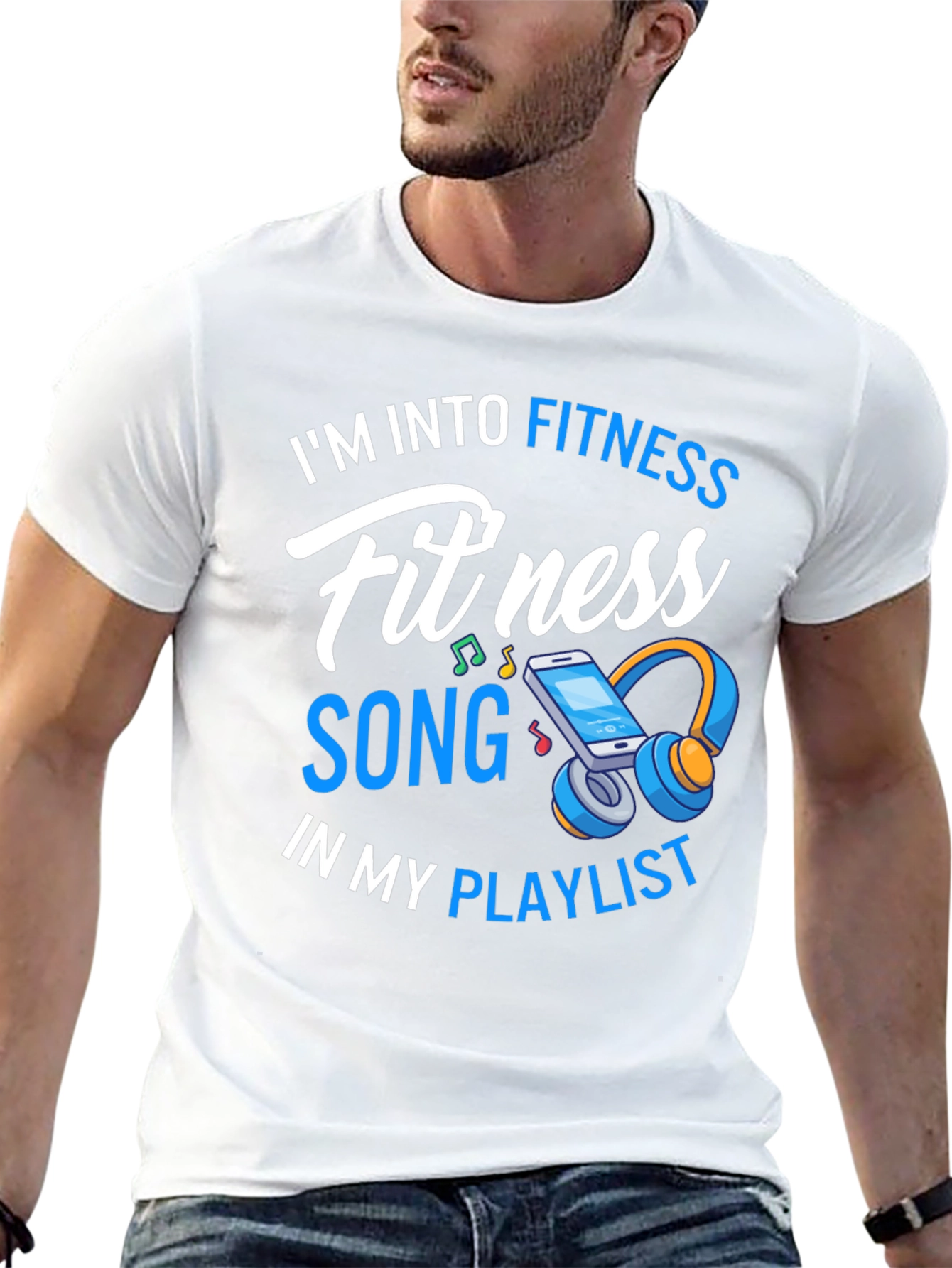 Fitness Song Playlist Graphic T-Shirt