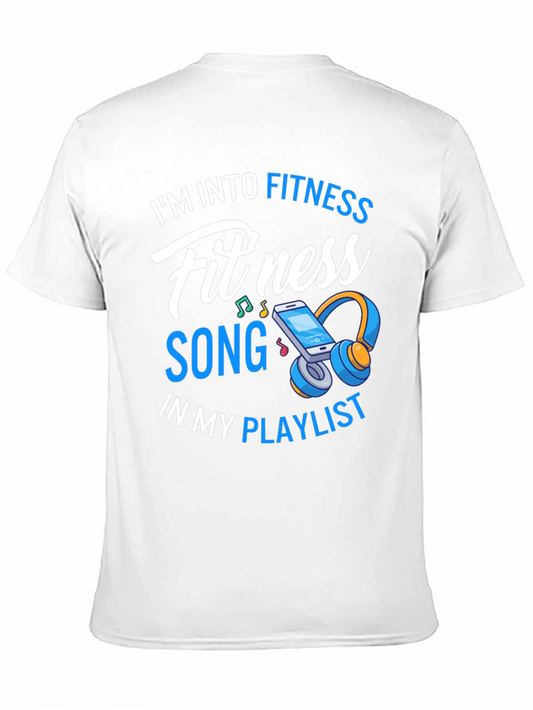 Fitness Song Playlist Graphic T-Shirt