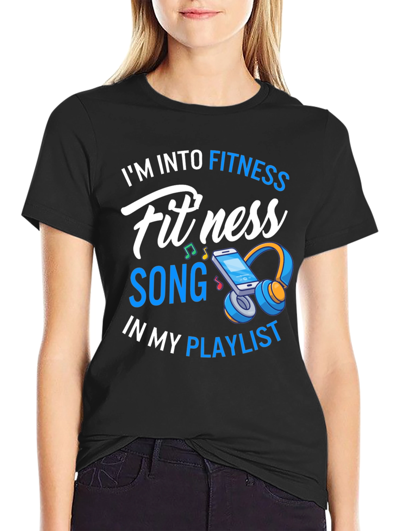 Fitness Song Playlist Graphic T-Shirt