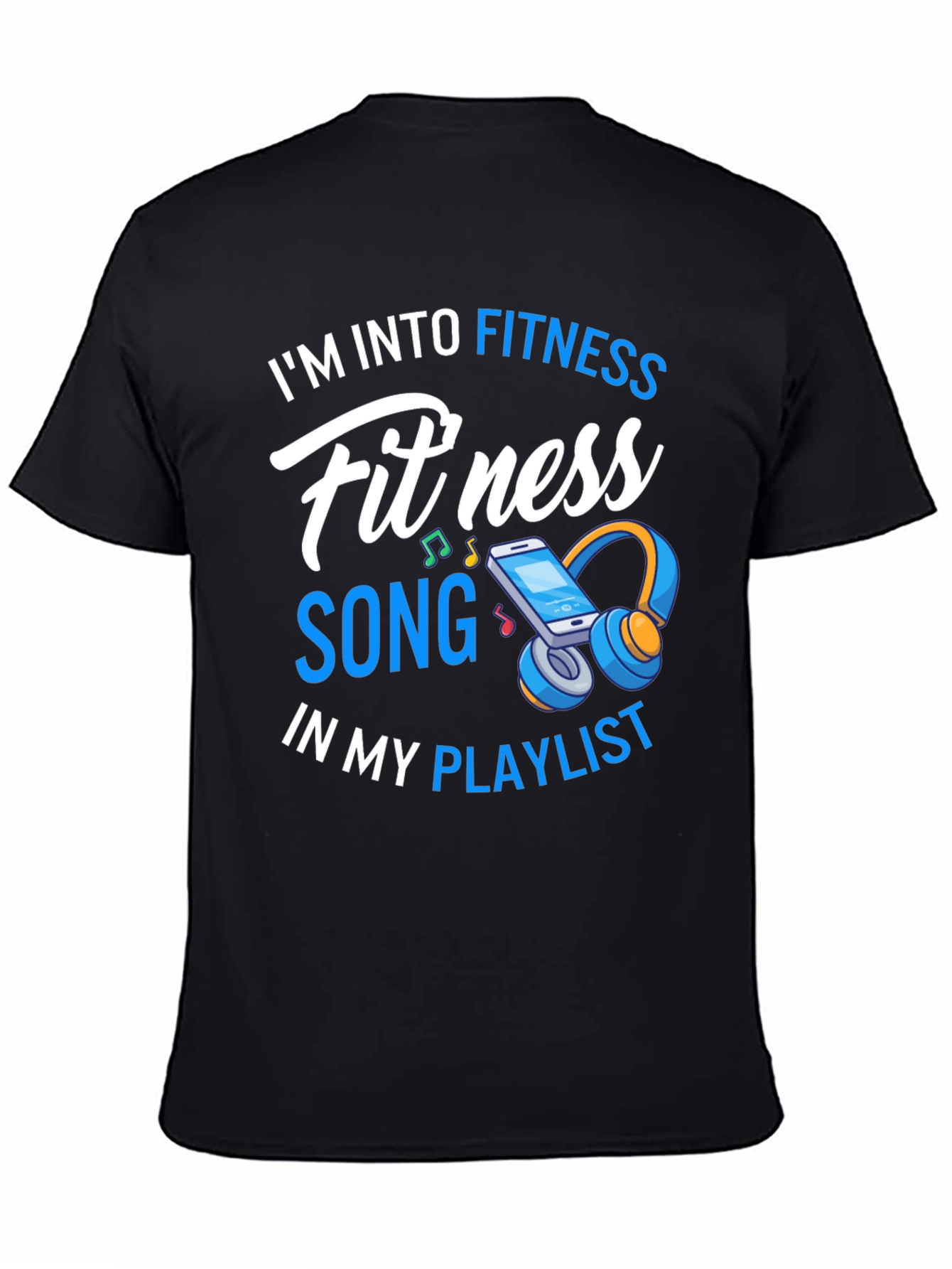 Fitness Song Playlist Graphic T-Shirt