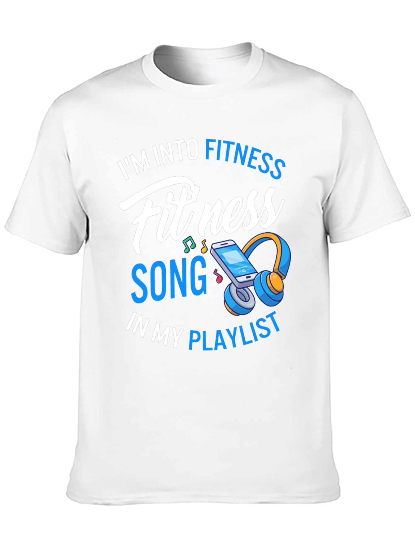 Fitness Song Playlist Graphic T-Shirt