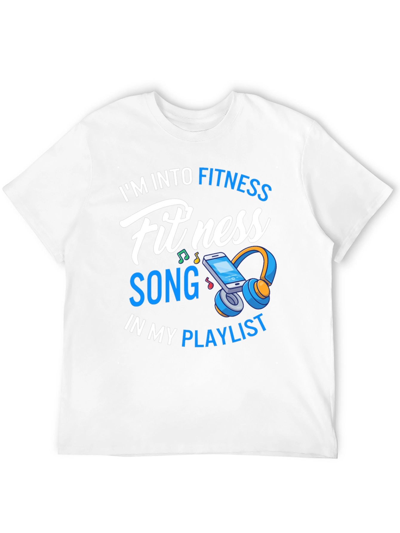 Fitness Song Playlist Graphic T-Shirt
