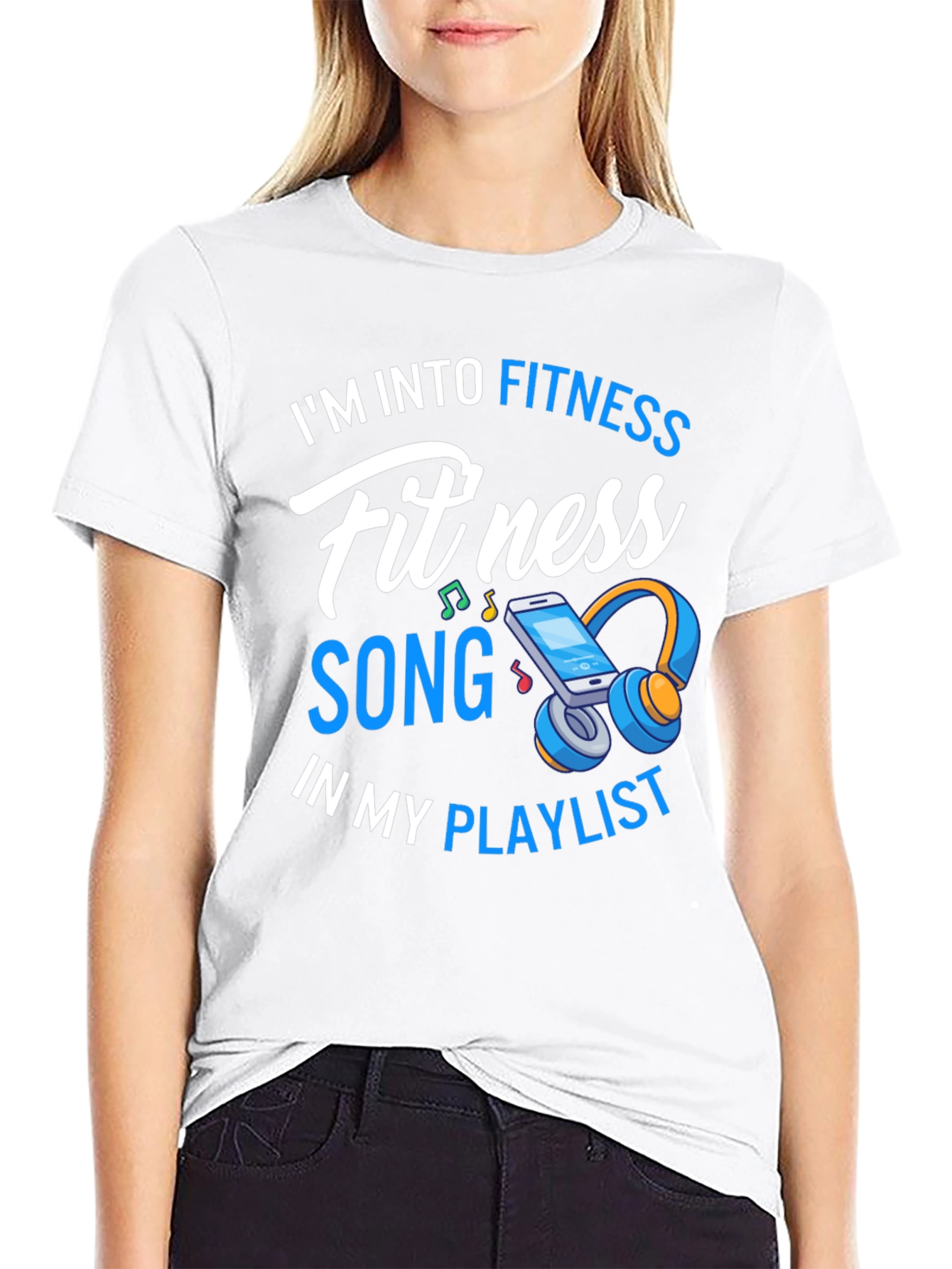 Fitness Song Playlist Graphic T-Shirt
