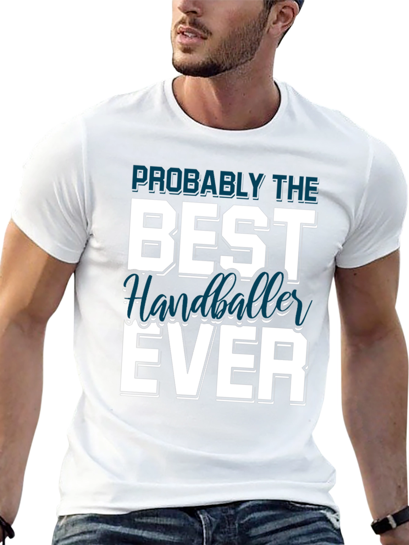 Best Handballer Ever T-Shirt Black Cotton