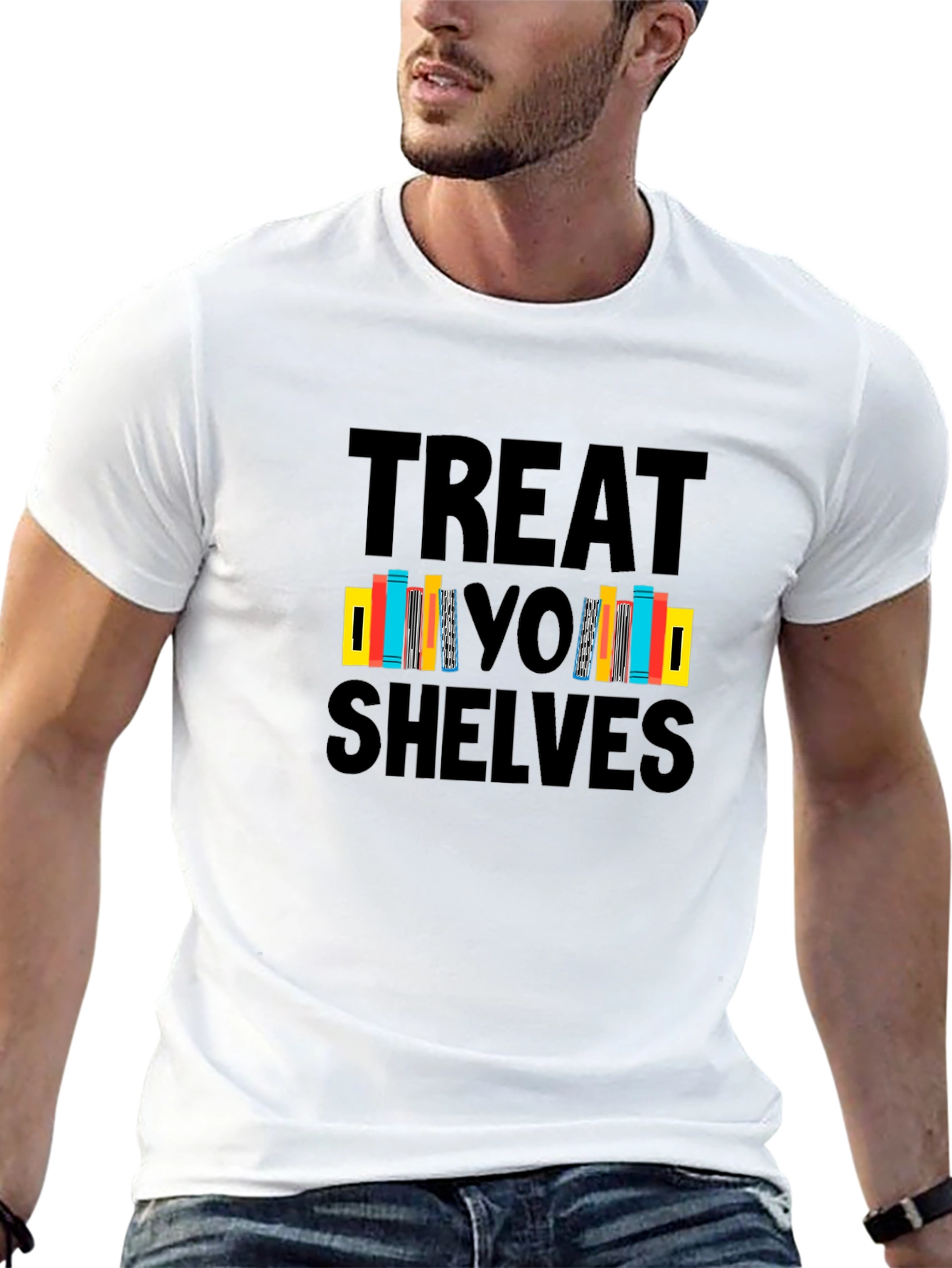 Treat Your Shelves Black Graphic T-Shirt