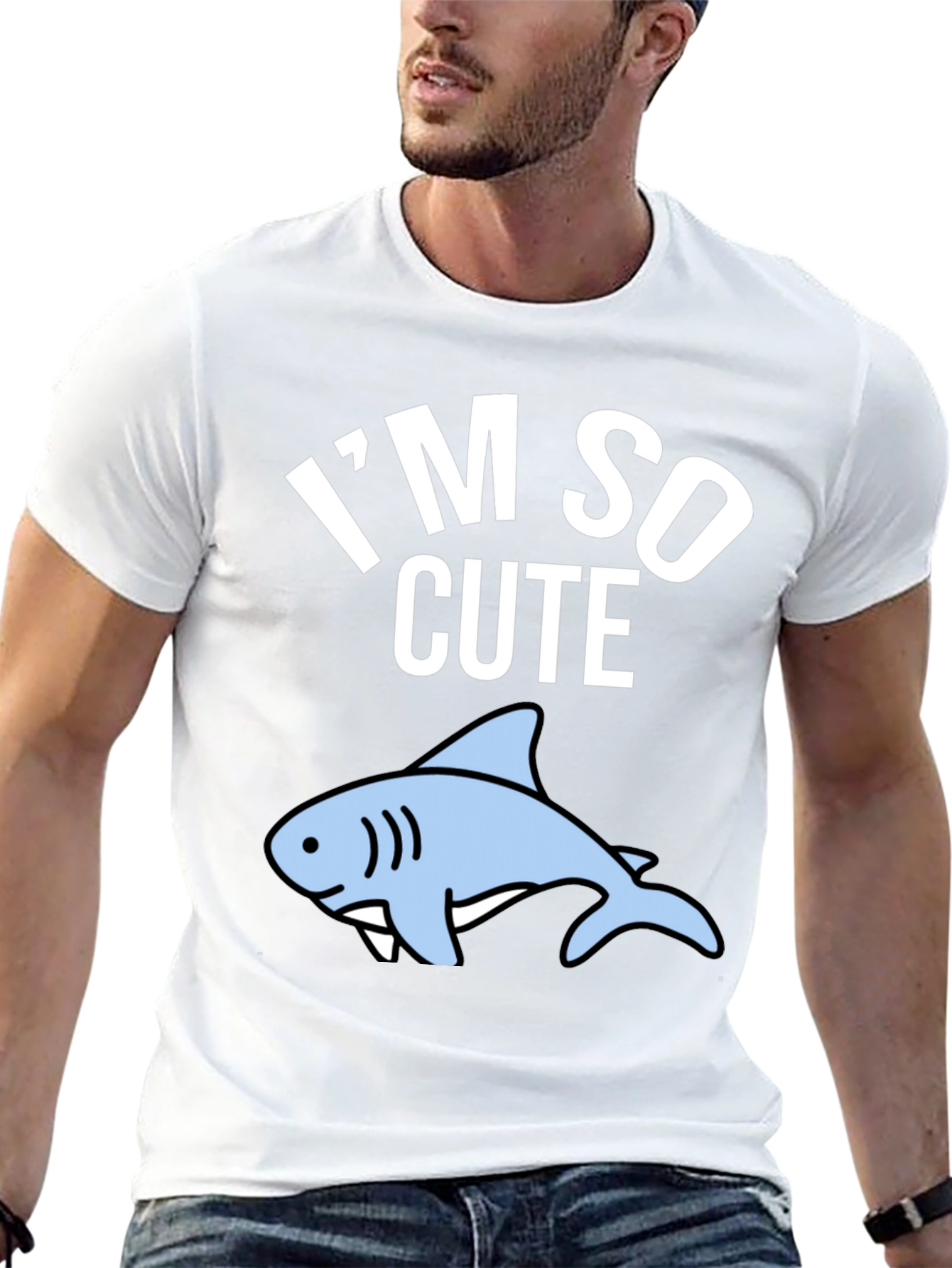 Im So Cute Shark Graphic T-Shirt