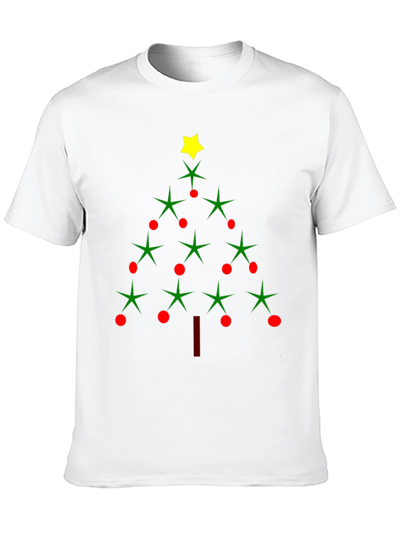 Festive Christmas Tree Graphic Tee - Holiday Apparel
