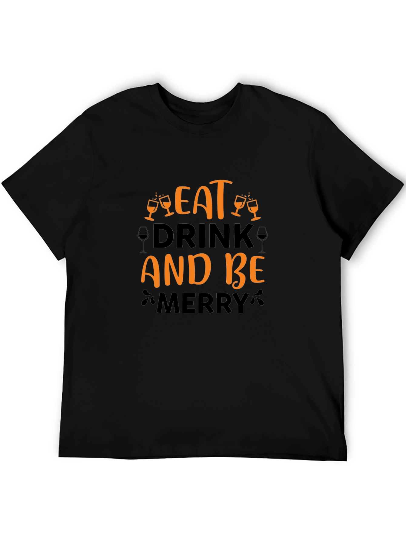 Eat Drink and Be Merry Holiday Graphic T-Shirt