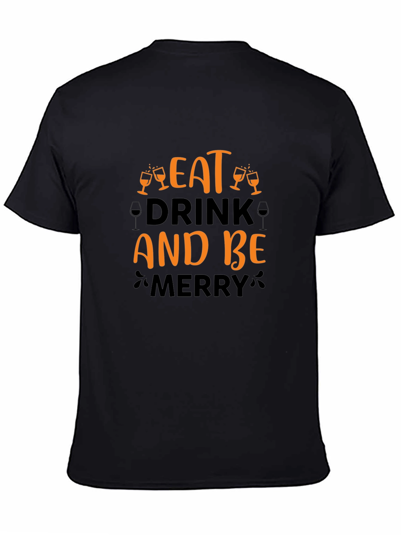 Eat Drink and Be Merry Holiday Graphic T-Shirt