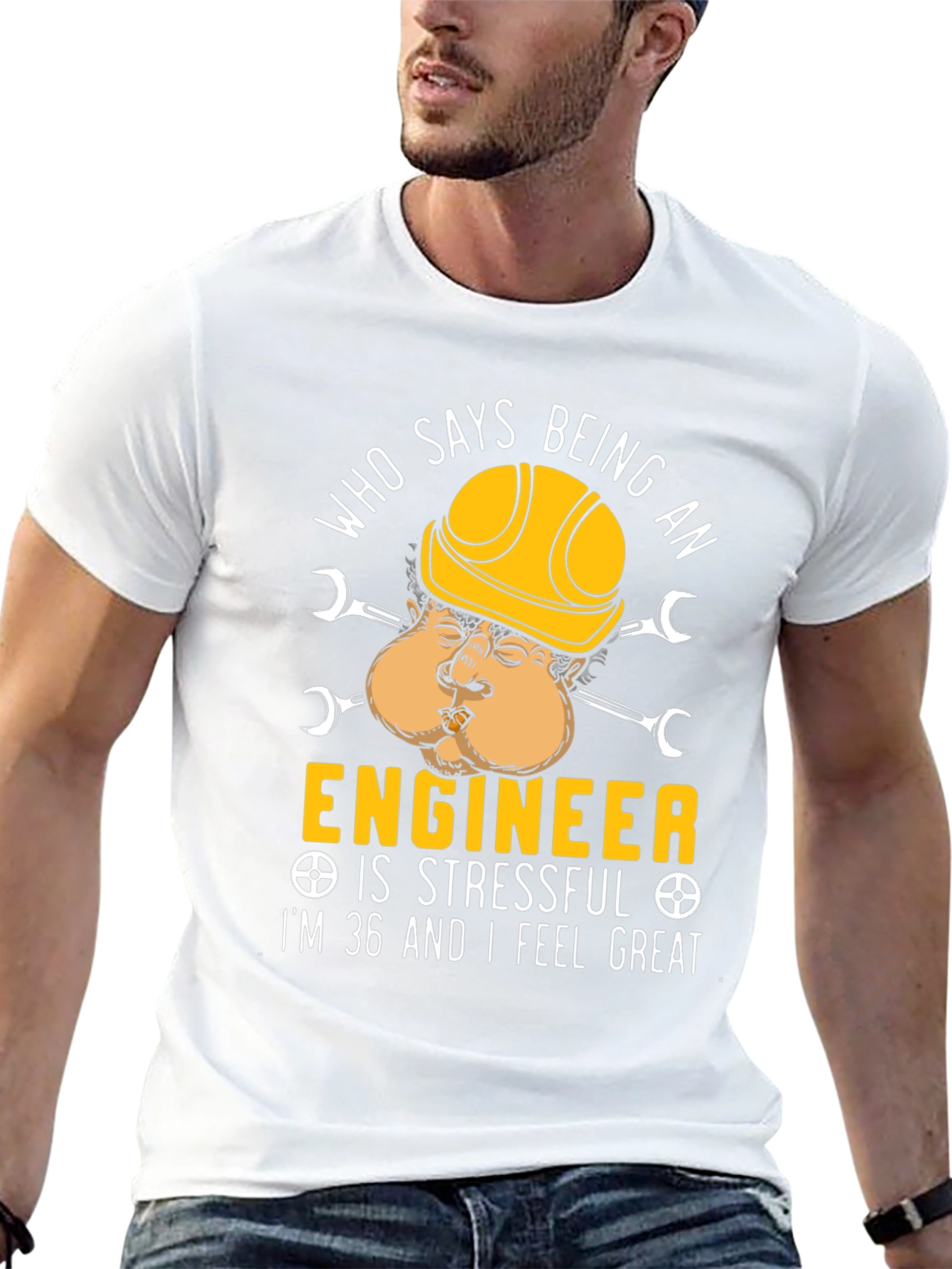 Funny Engineer T-Shirt - 36 and Feeling Great!