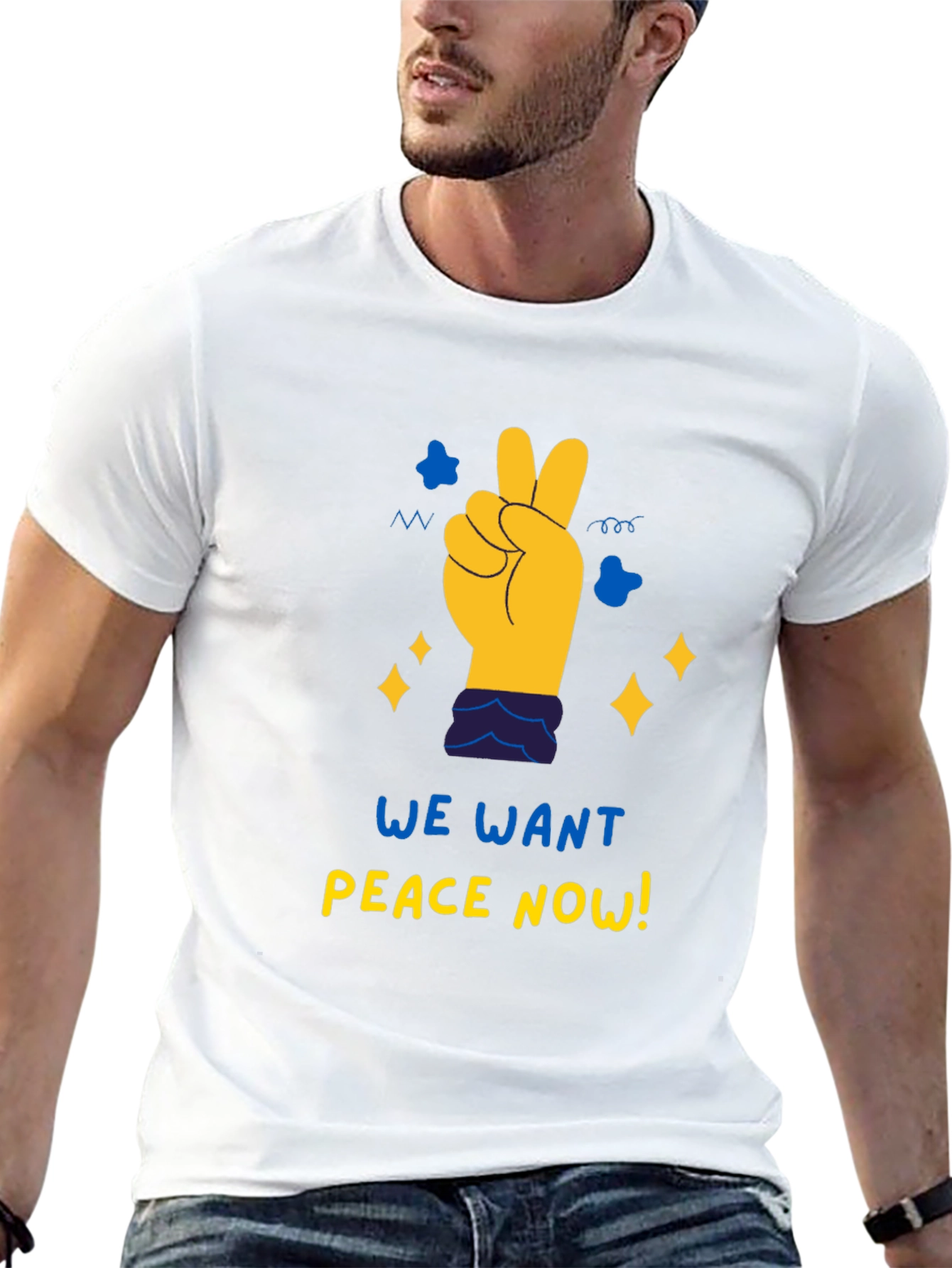 Peace Now Graphic Tee - Black