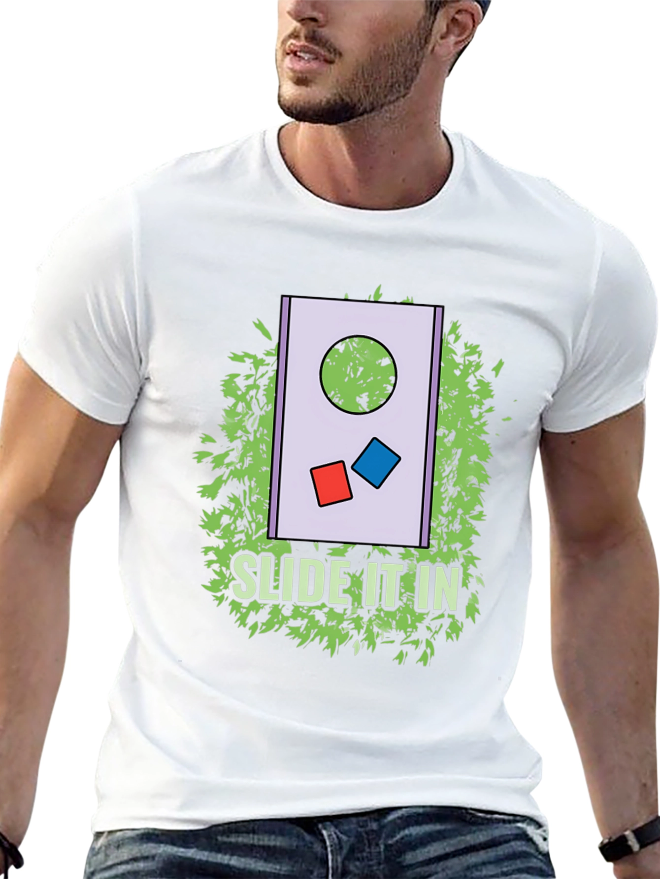 Slide It In T-Shirt: Cornhole Design