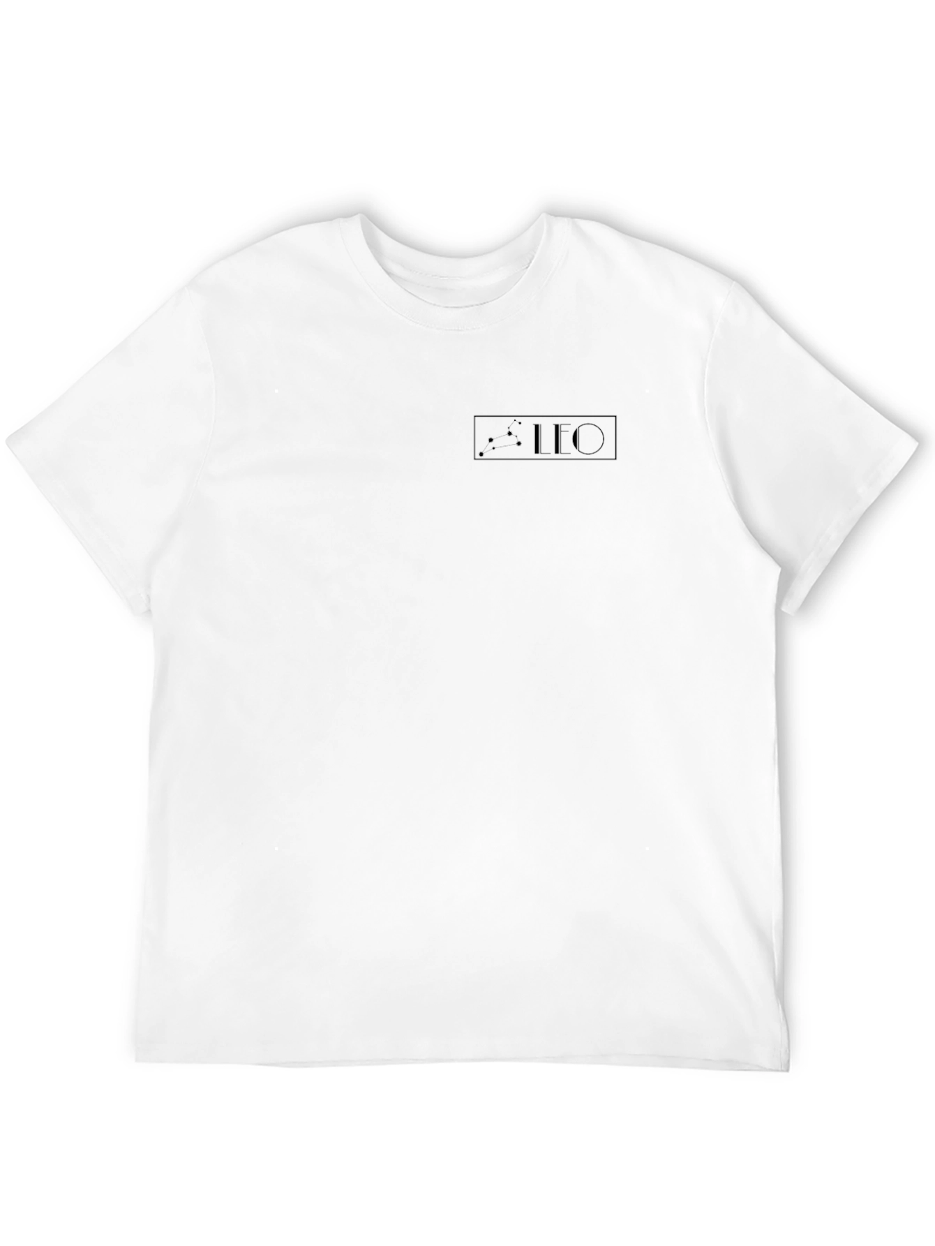 Mens Black Leo Zodiac T-Shirt