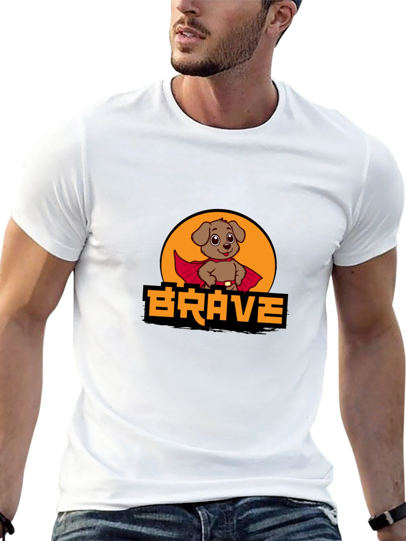 Brave Dog Superhero T-Shirt