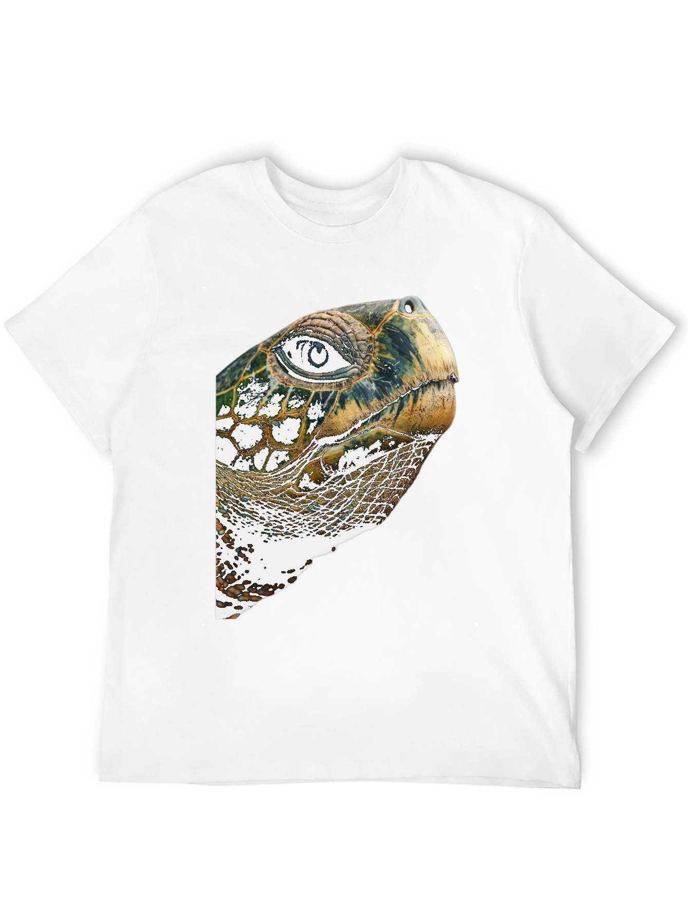 Turtle Head Graphic Print Black T-Shirt