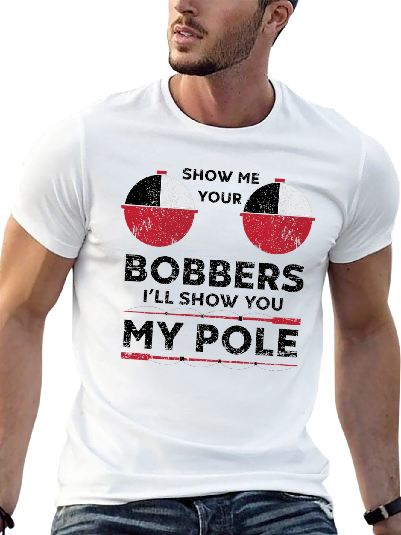 Show Me Your Bobbers Funny Fishing T-Shirt