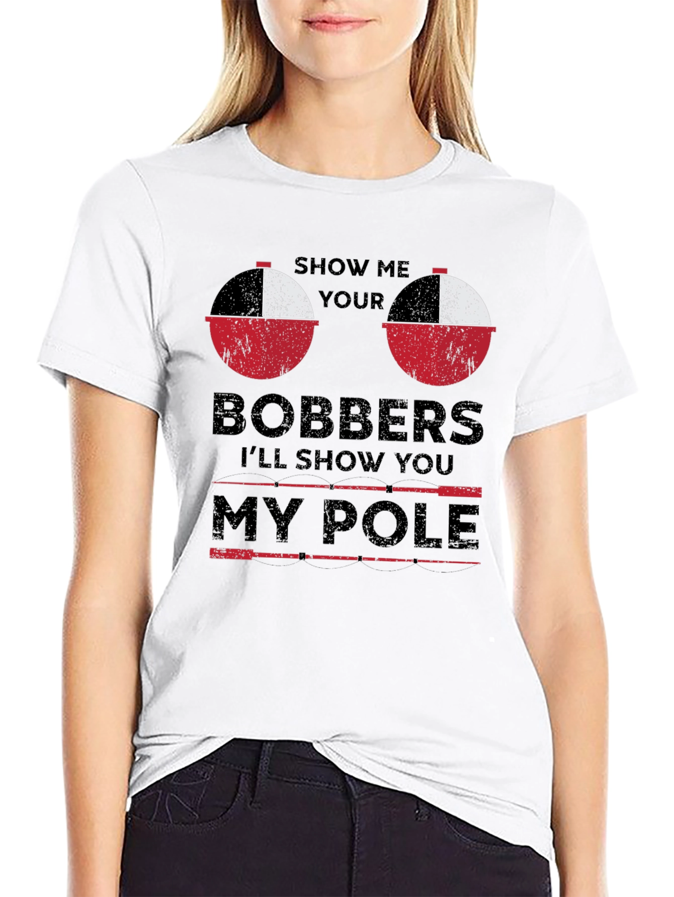 Show Me Your Bobbers Funny Fishing T-Shirt