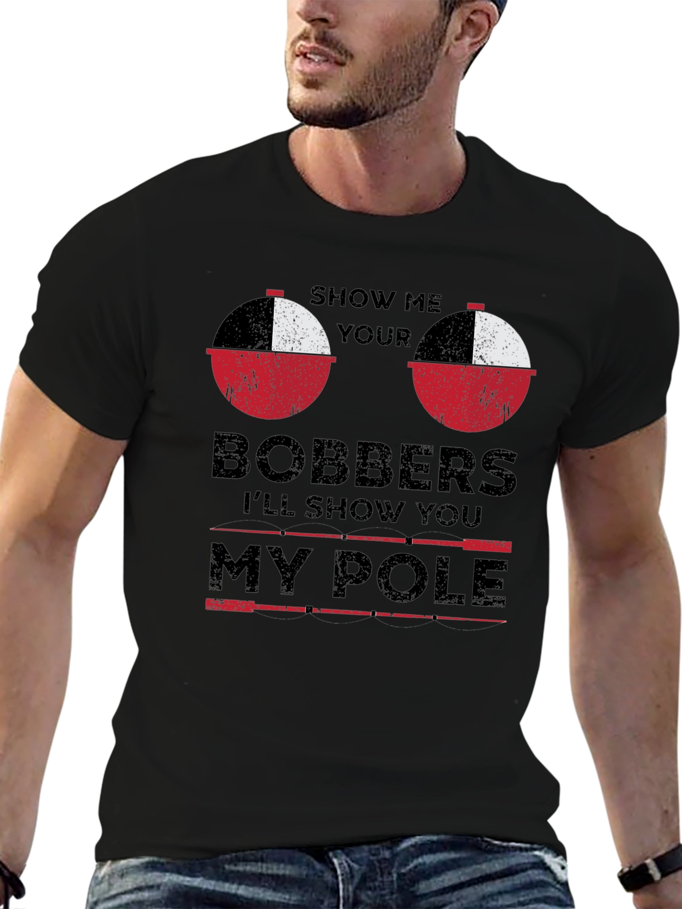 Show Me Your Bobbers Funny Fishing T-Shirt