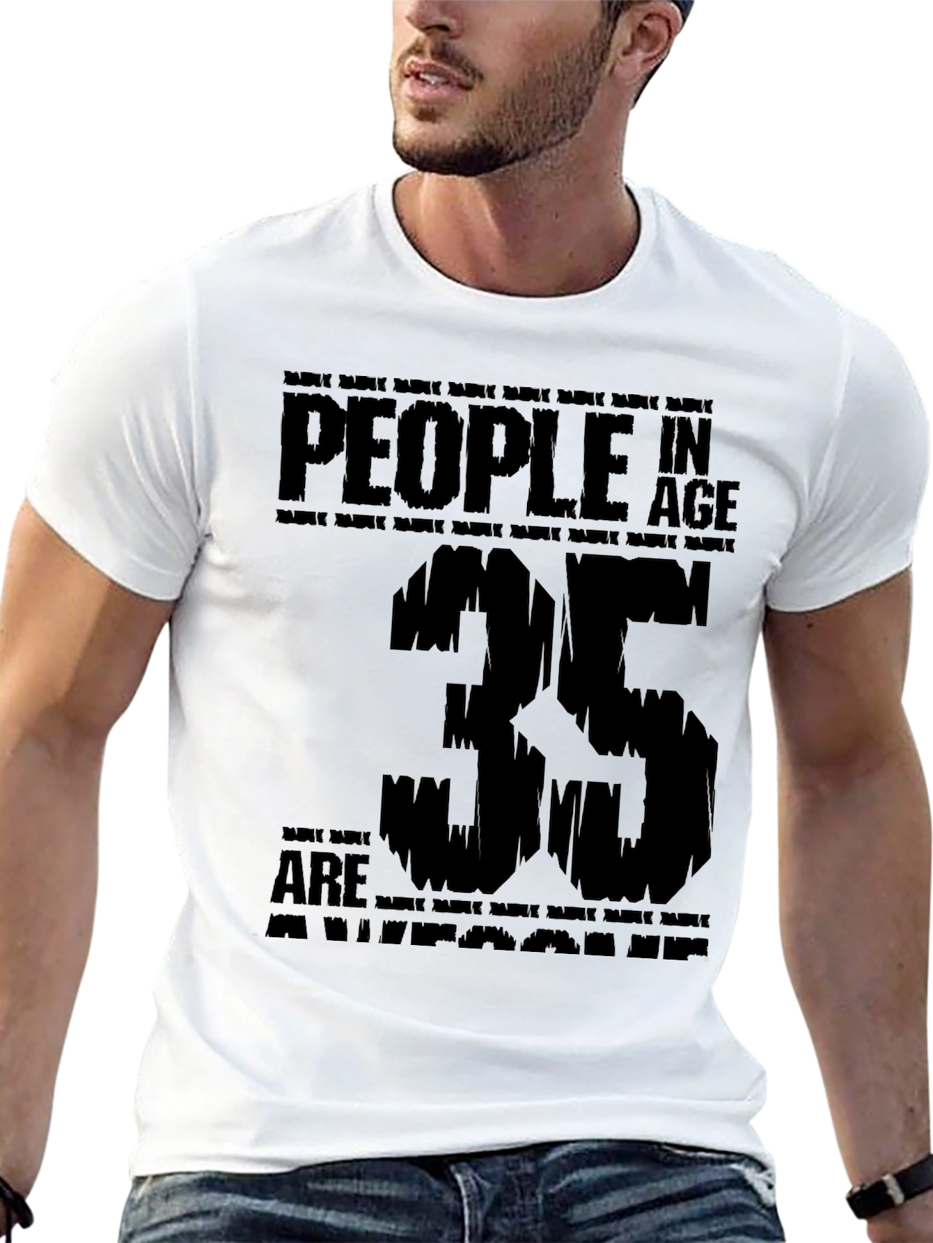 Awesome 35 Year Olds Black T-Shirt