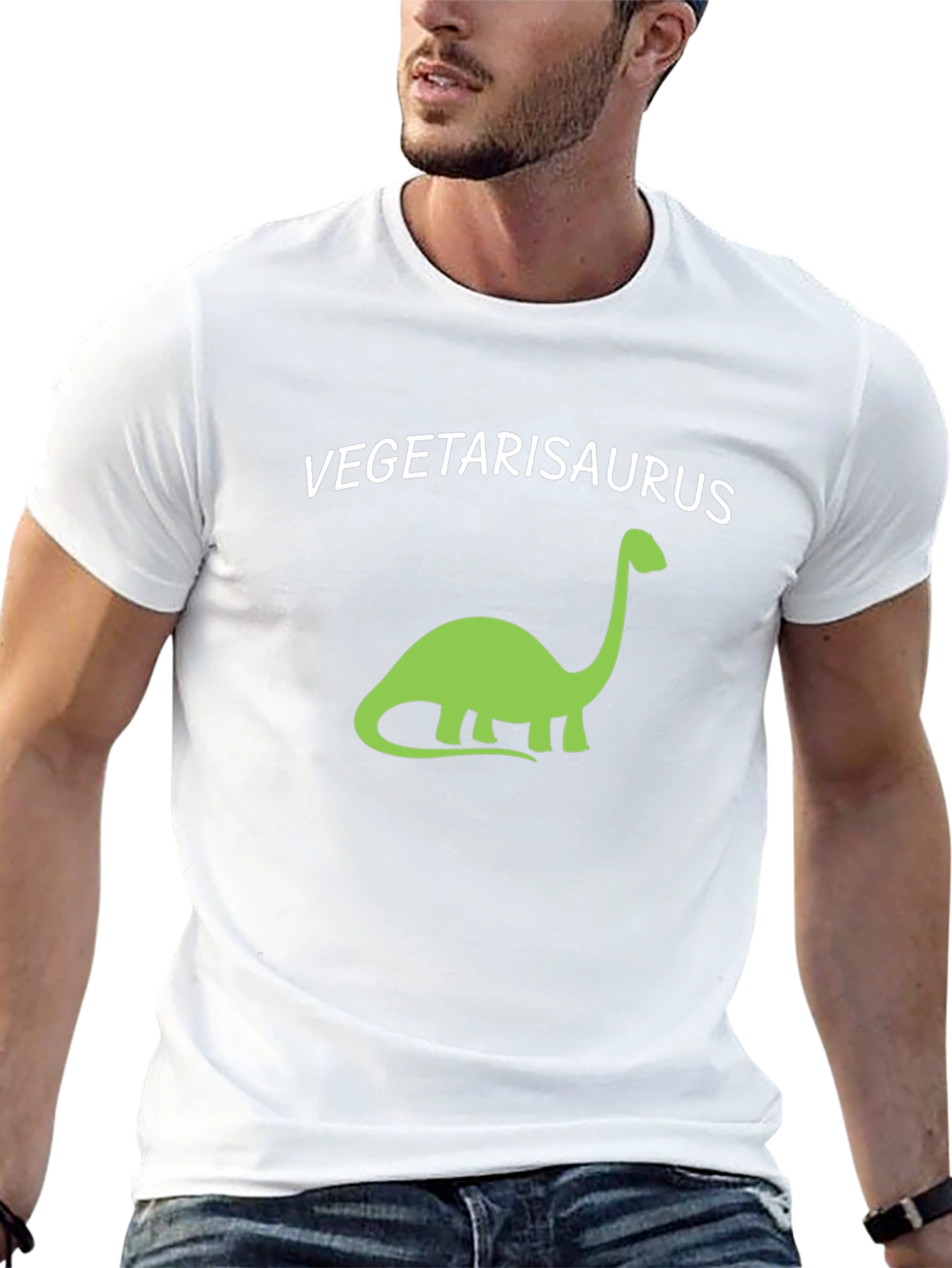 Vegetarisaurus T-Shirt - Vegan Dinosaur Tee