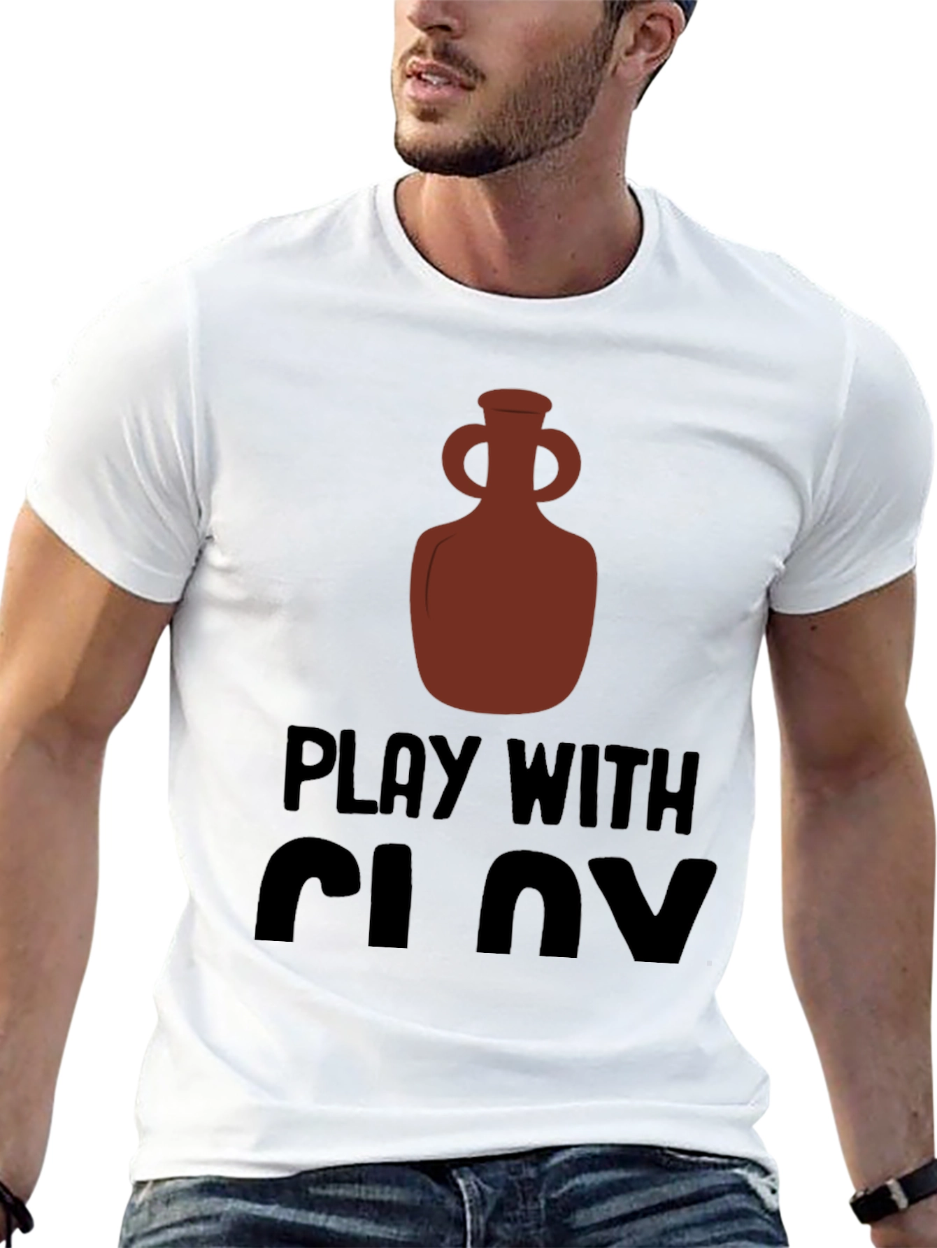 Play With Clay Graphic Tee Pottery Lover T-Shirt